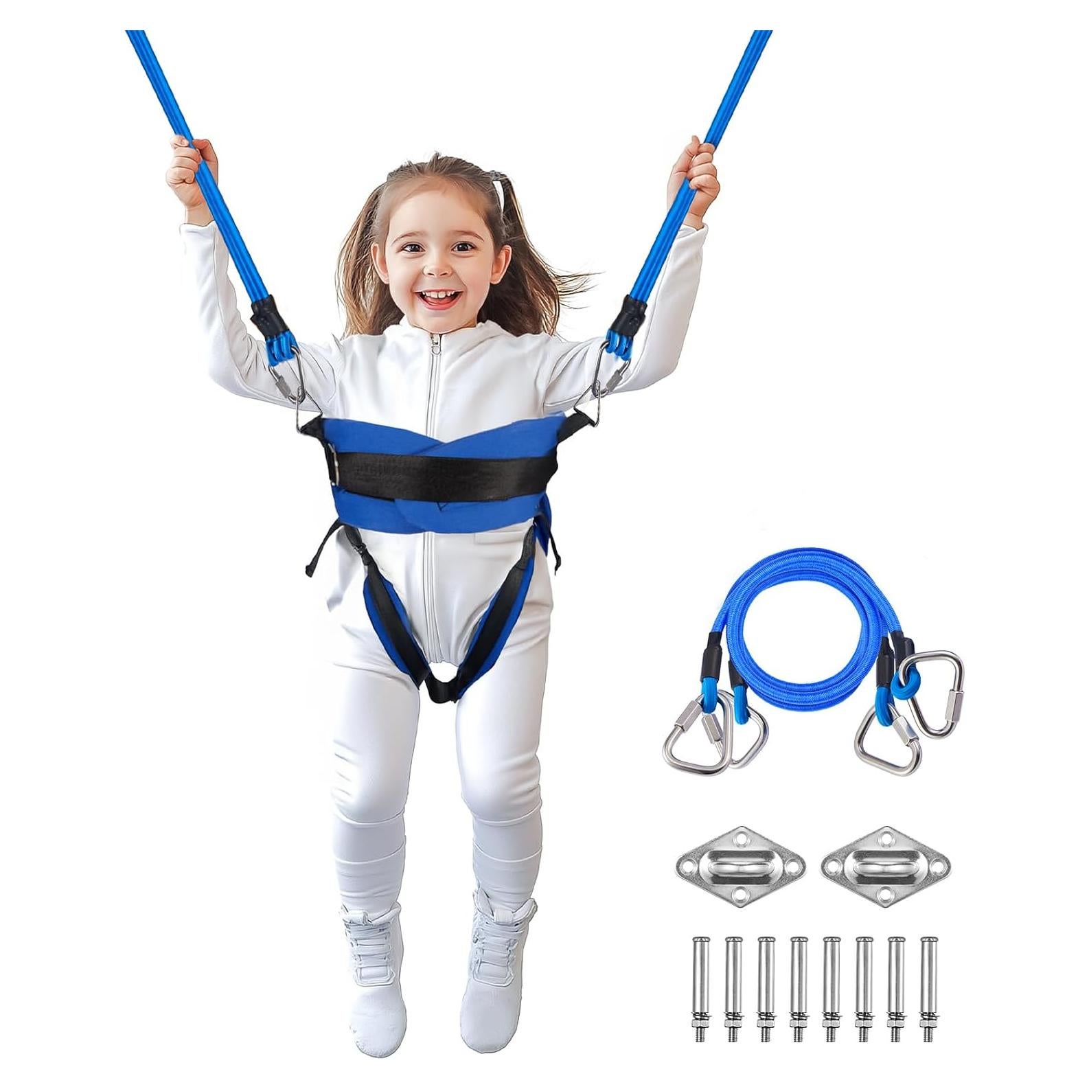 Columpio Bungee para Niños RIIFRILY - 1.81 kg, Azul