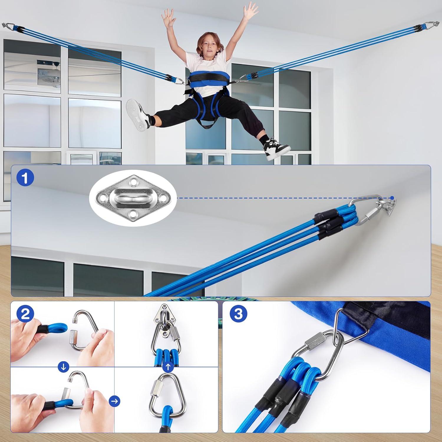 Columpio Bungee para Niños RIIFRILY - 1.81 kg, Azul