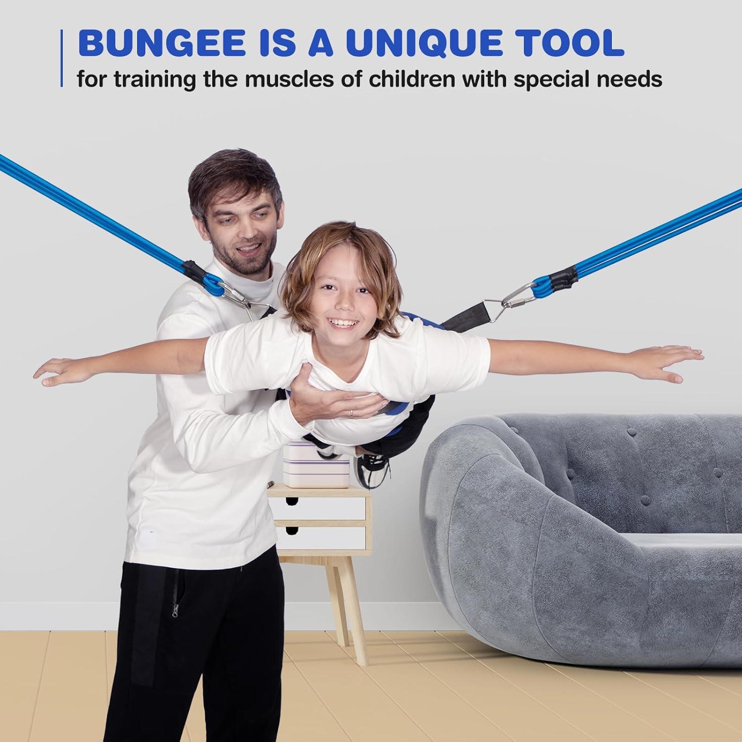 Columpio Bungee para Niños RIIFRILY - 1.81 kg, Azul