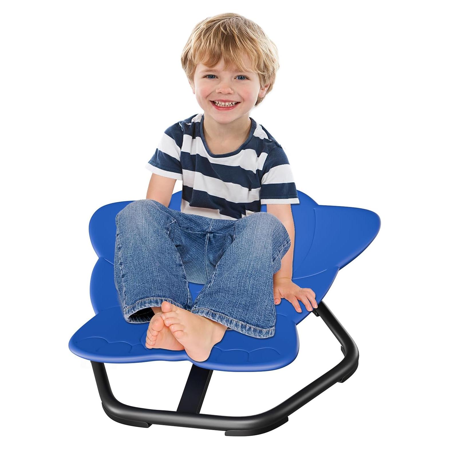 Silla Giratoria Sensory Daisybreath para Niños Azul 55.88 cm