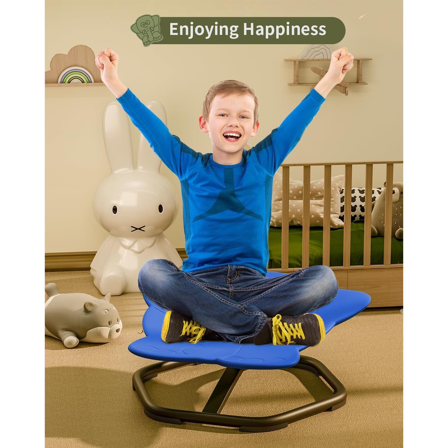 Silla Giratoria Sensory Daisybreath para Niños Azul 55.88 cm