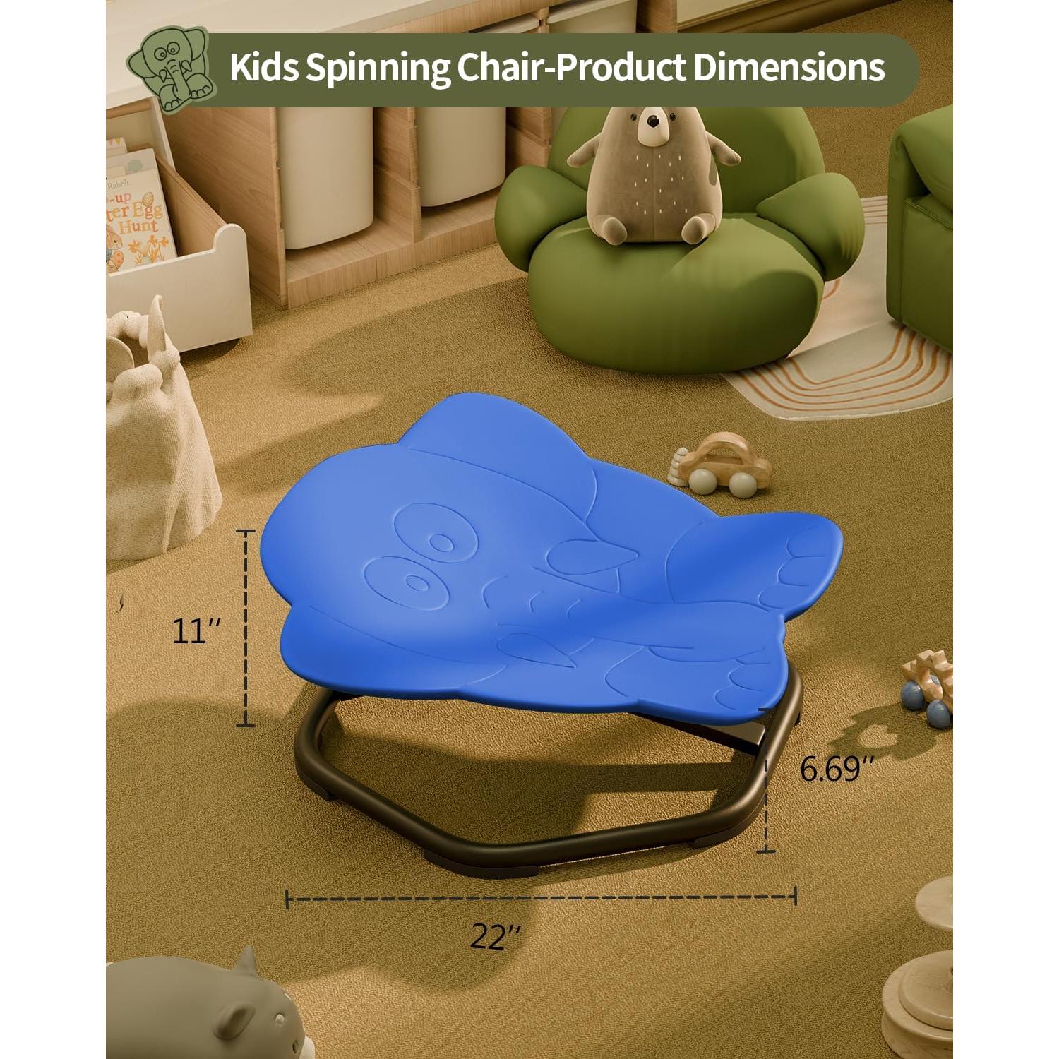 Silla Giratoria Sensory Daisybreath para Niños Azul 55.88 cm