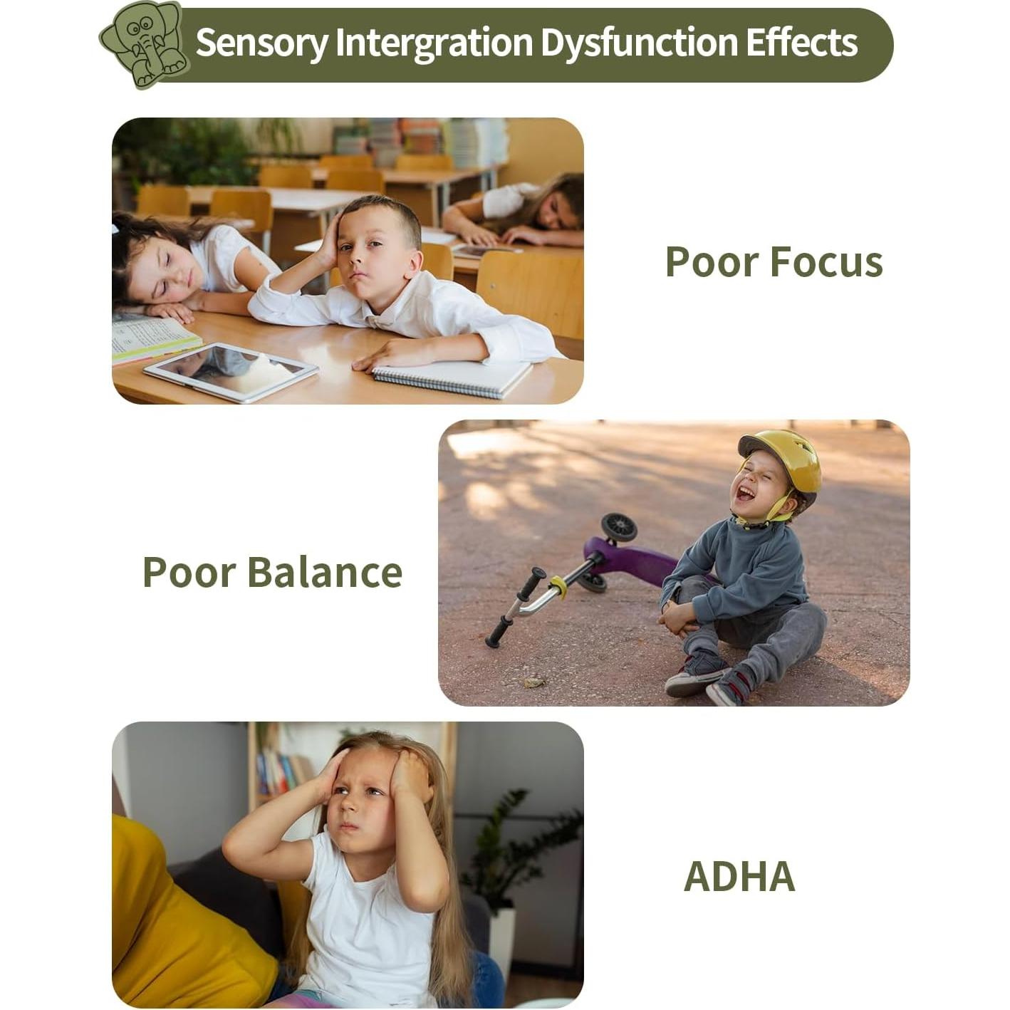 Silla Giratoria Sensory Daisybreath para Niños Azul 55.88 cm