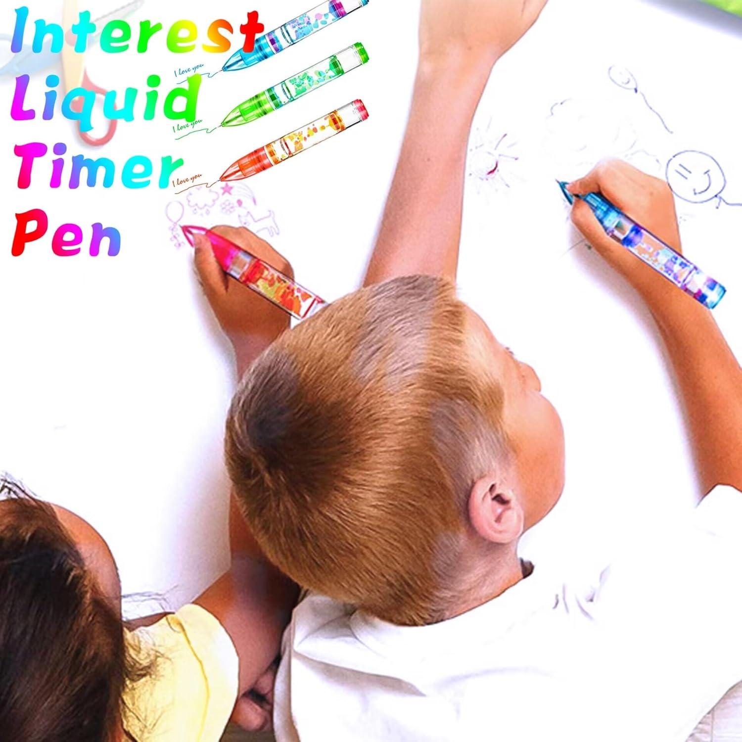 Bolígrafos líquidos divertidos Grotryphy - Paquete de 2