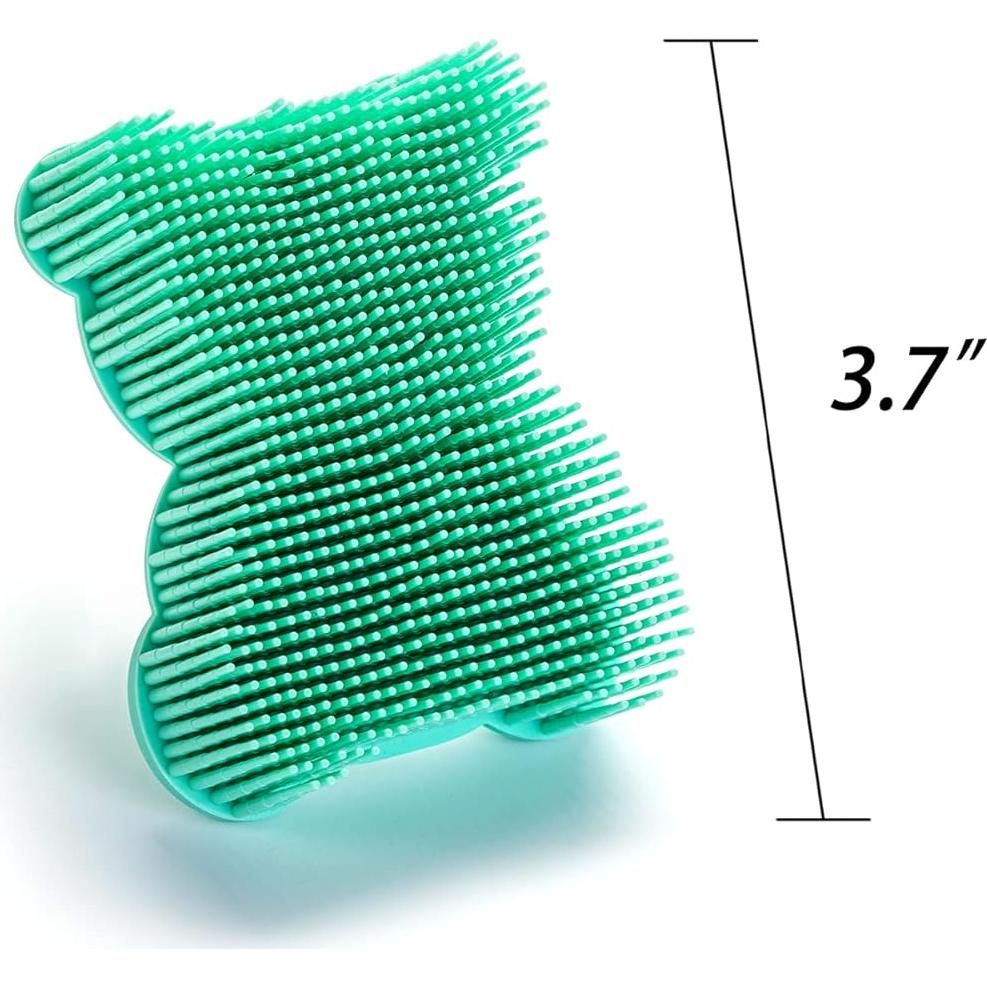 Cepillo Sensorial 2 en 1 de Silicona Penepico Oso Púrpura
