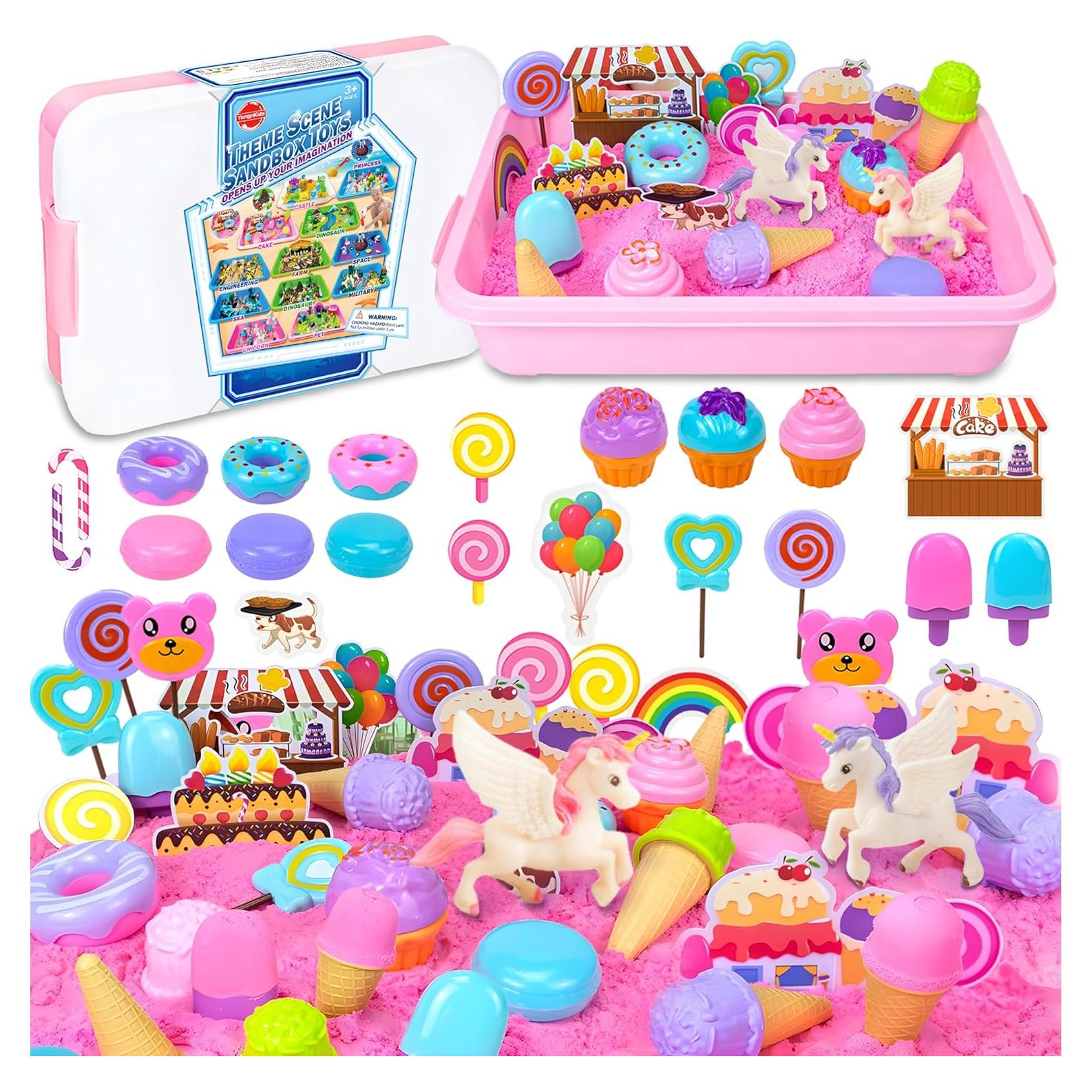 Kit de Arena Mágica SMILESSKIDDO - Tienda de Helados Unicornio 0.99kg
