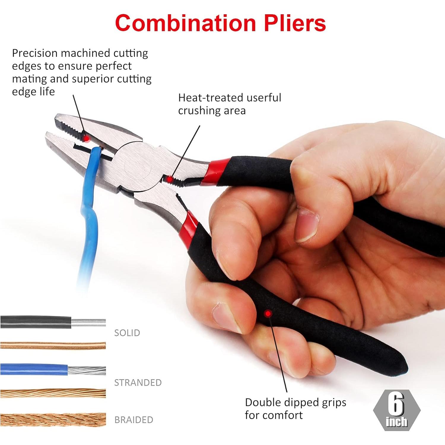 Juego de Alicates y Llave FASTPRO 7 Piezas Ergonómico