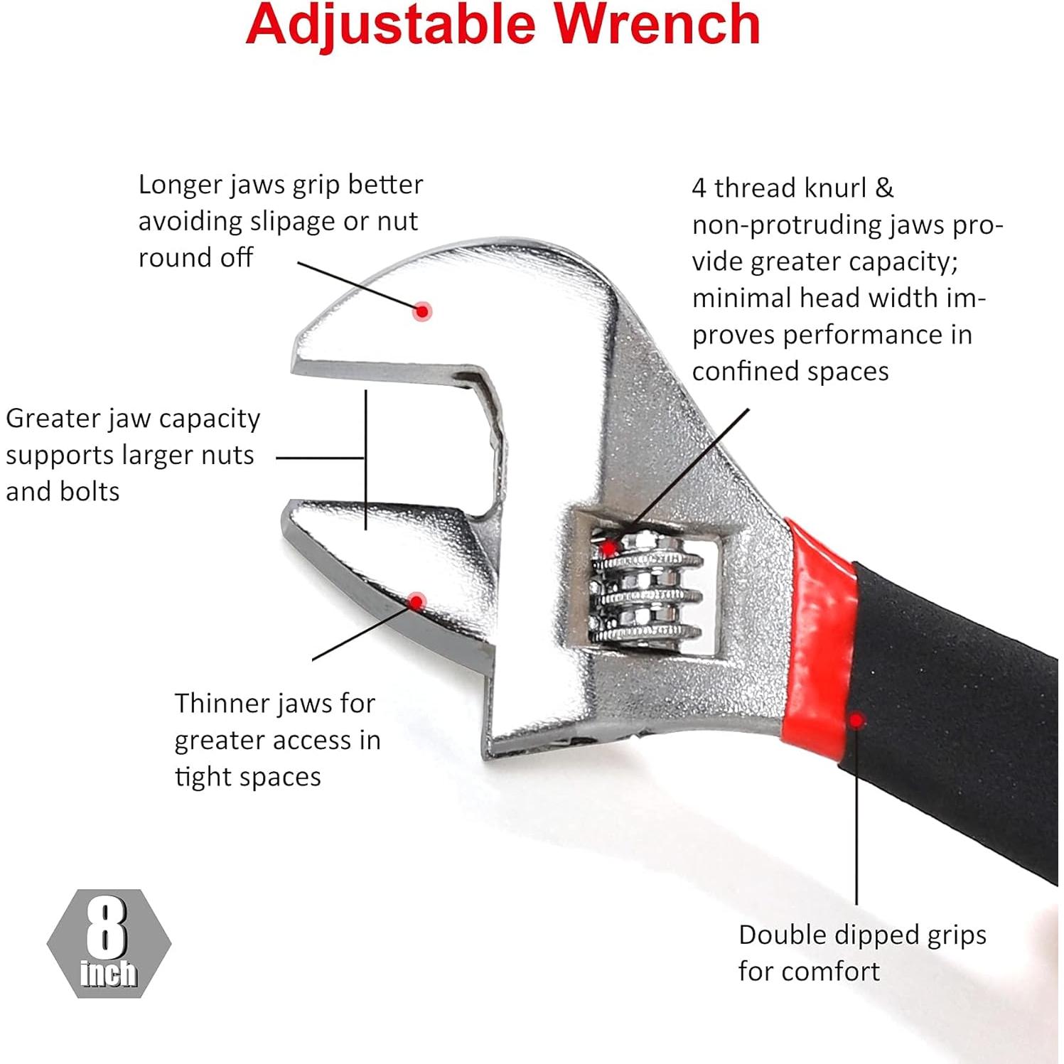 Juego de Alicates y Llave FASTPRO 7 Piezas Ergonómico