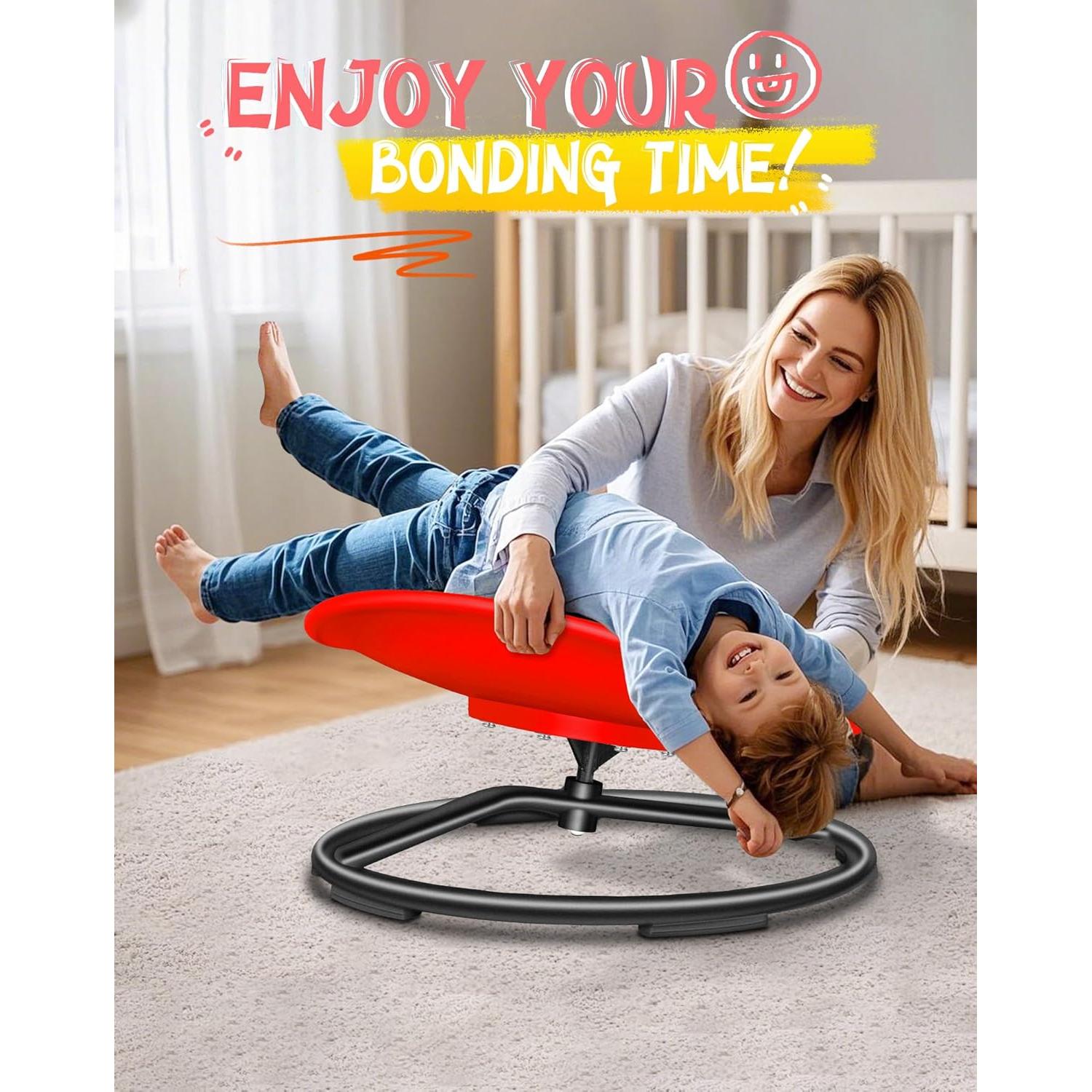 Silla Giratoria Sensory para Niños FERUERW Rojo 100kg