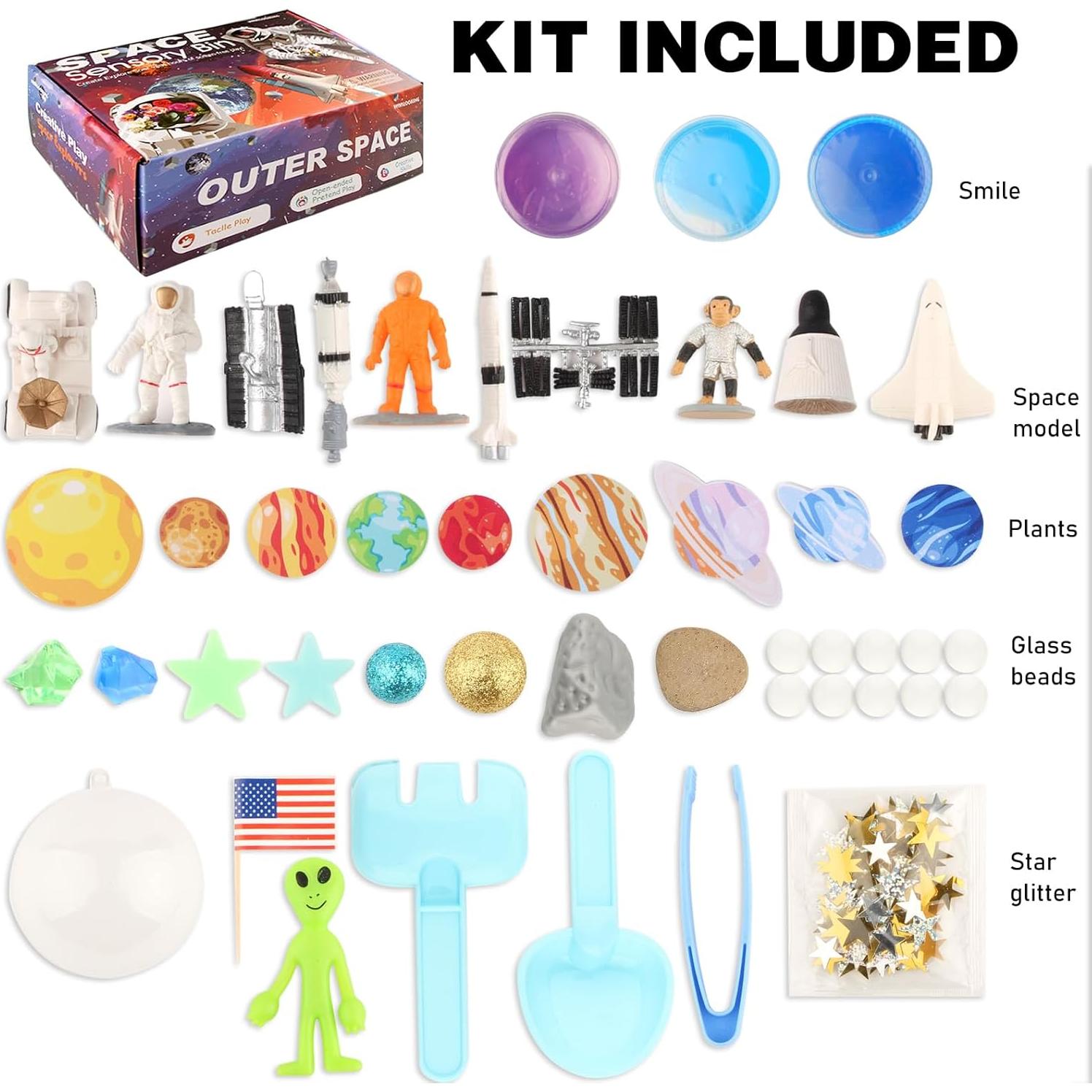 Bin Sensorial Espacial VMNlooking con 9 Planetas y Herramientas