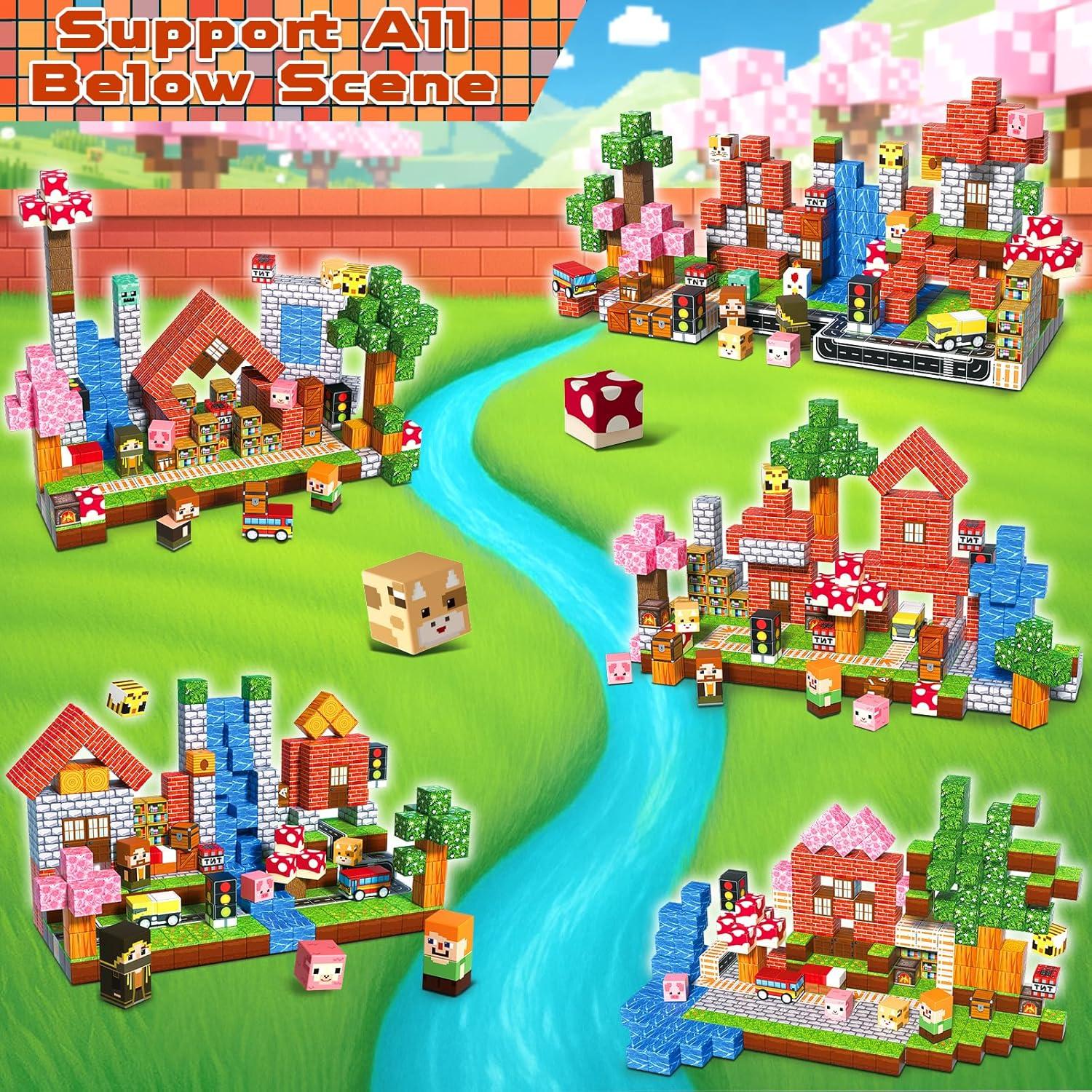 Bloques Magnéticos Annexfun 300PCS Construcción Creativa 3+ Años