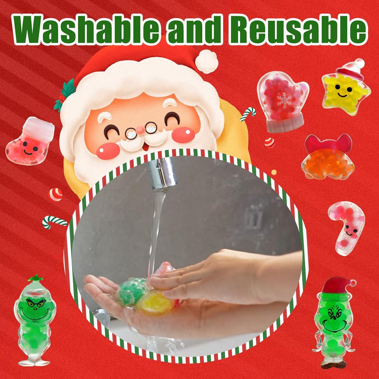 Pelotas Antiestrés Navideñas Squishy 28PCS - Juguetes Sensoriales