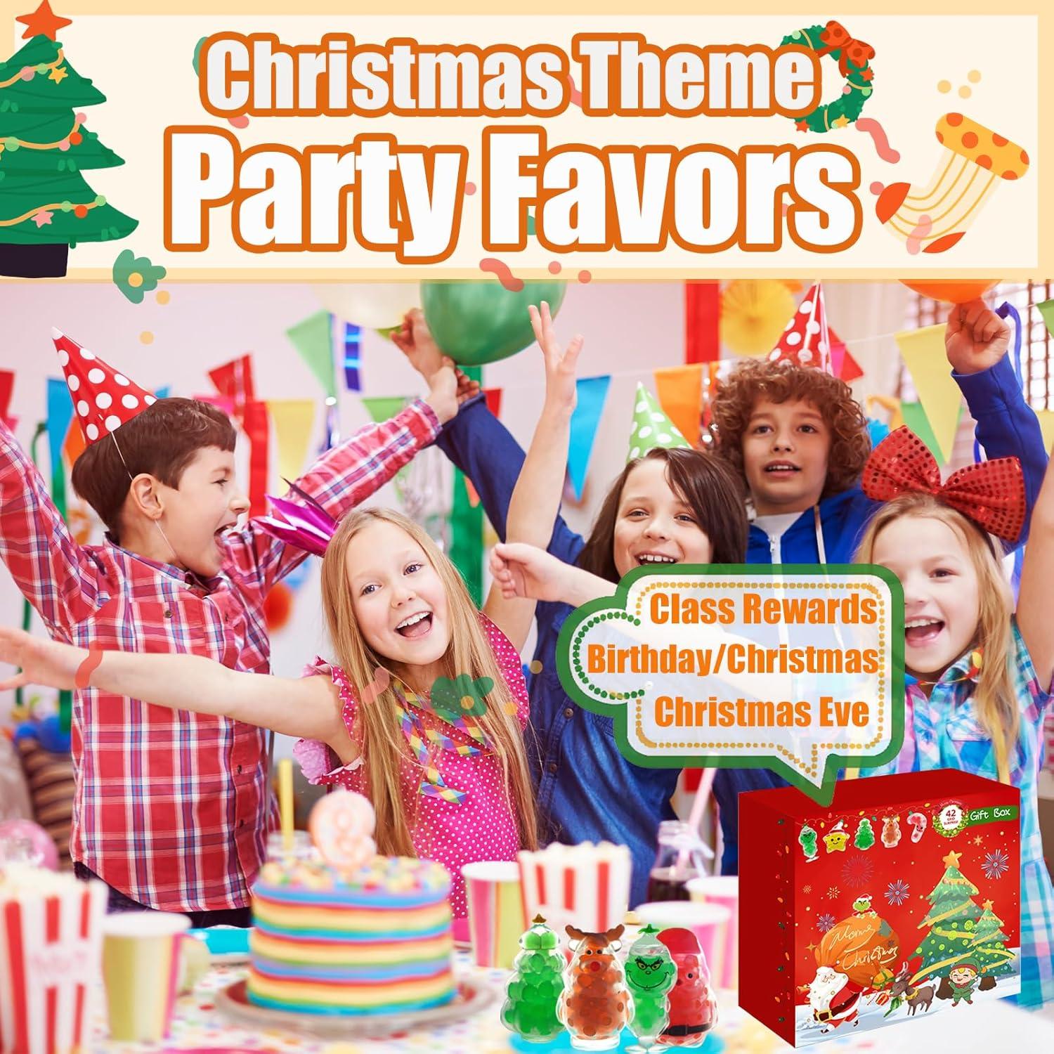 Pelotas Antiestrés Navideñas Squishy 28PCS - Juguetes Sensoriales