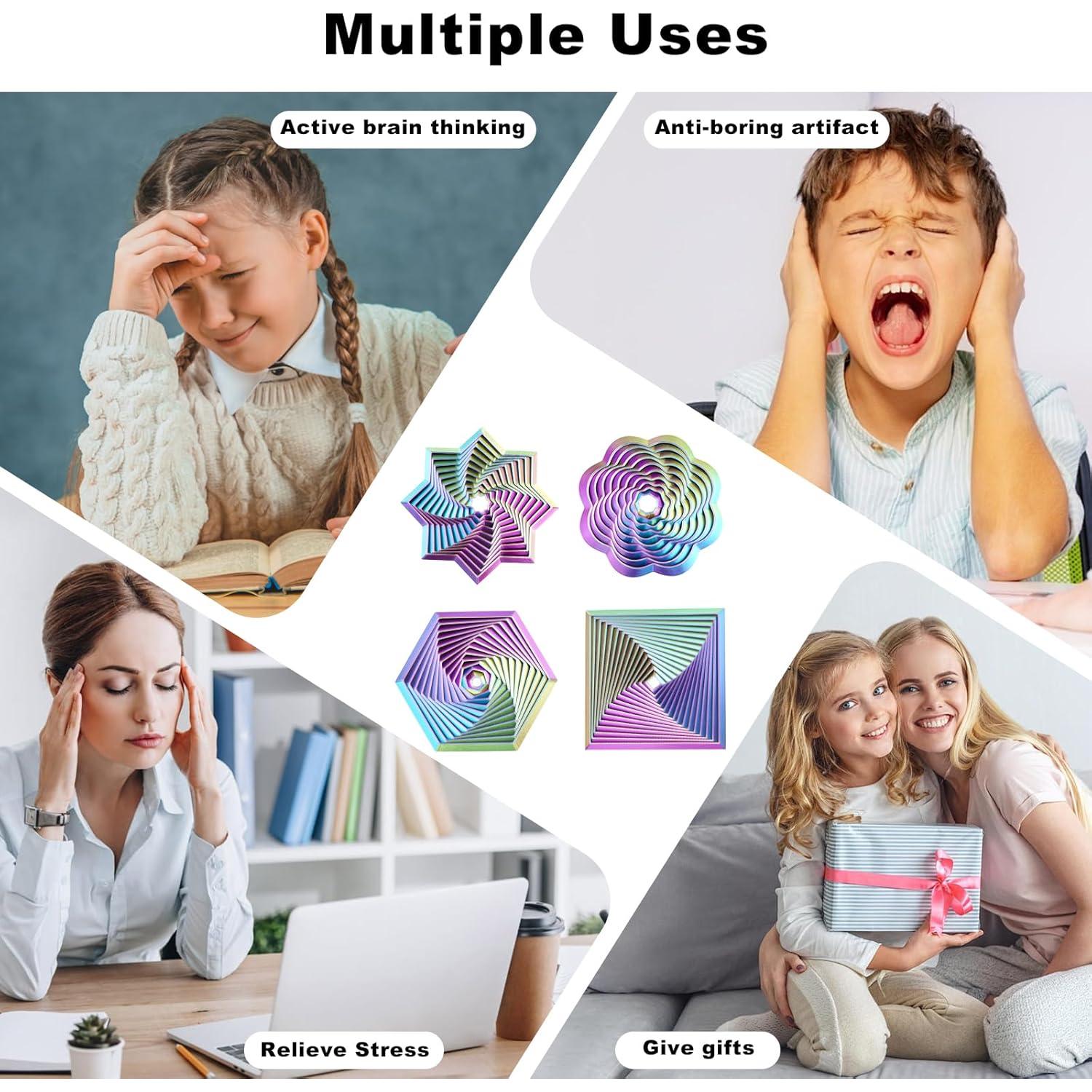 Juguetes Sensoriales Antiestrés 4 Pcs Fractal MFT-02