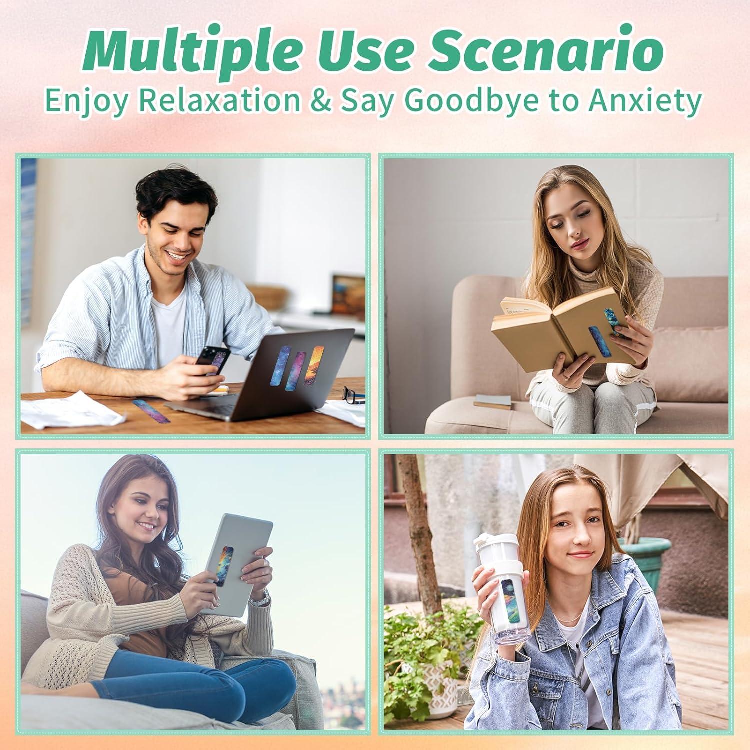 120 Etiquetas Sensoriales TOEMUR para Alivio de Ansiedad