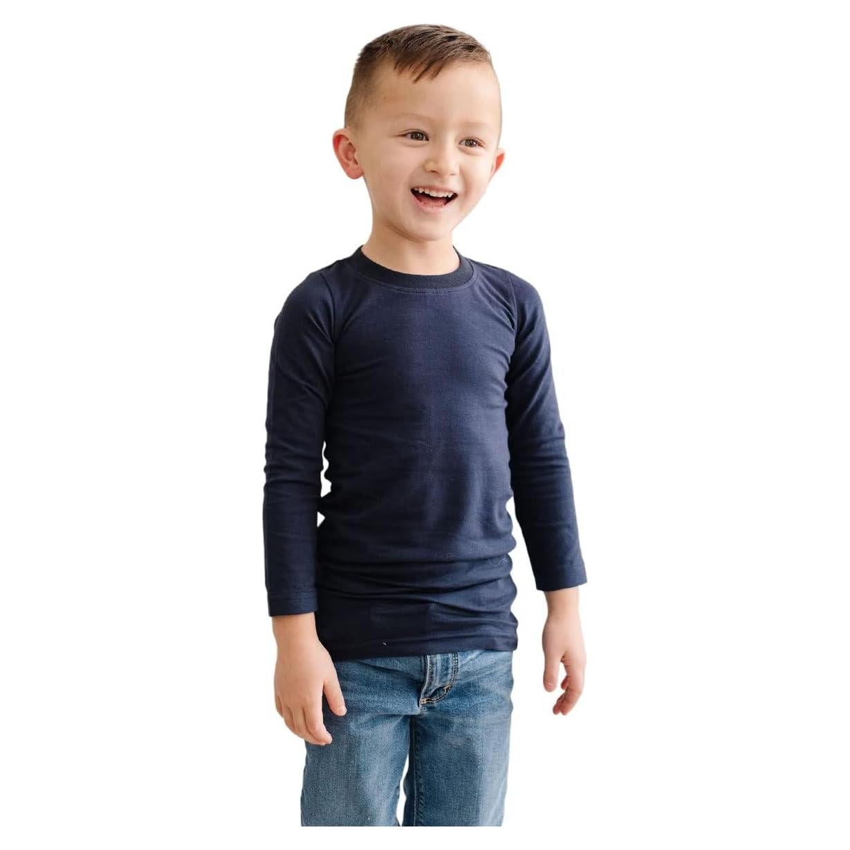 Long Sleeve Compression Tee - Gentle & Calming Compression Shirt for Kids & Adults - Stretchy Sensory Shirt