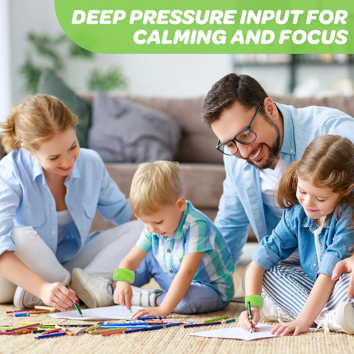 Pulseras Sensoriales con Peso JXM para Niños - Verde - 0.115 kg