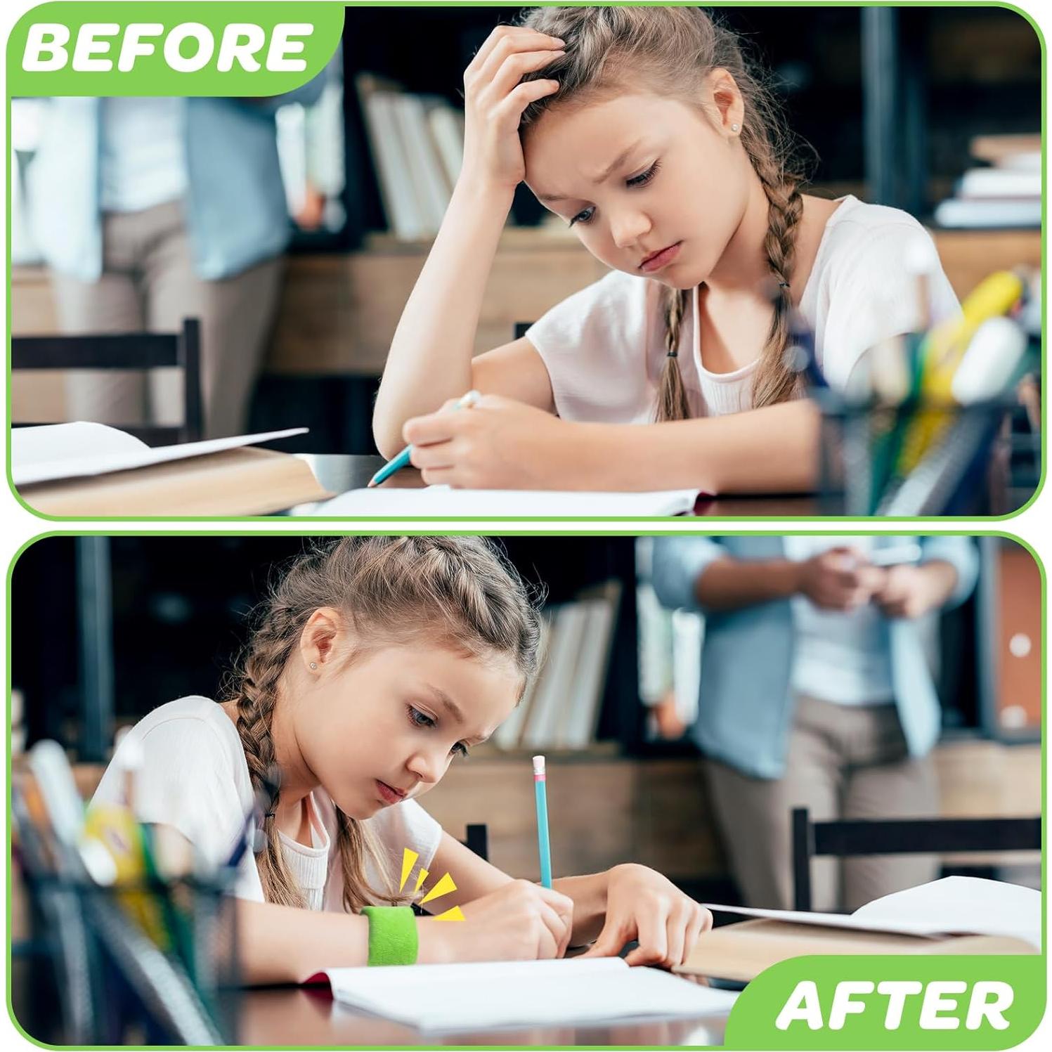 Pulseras Sensoriales con Peso JXM para Niños - Verde - 0.115 kg