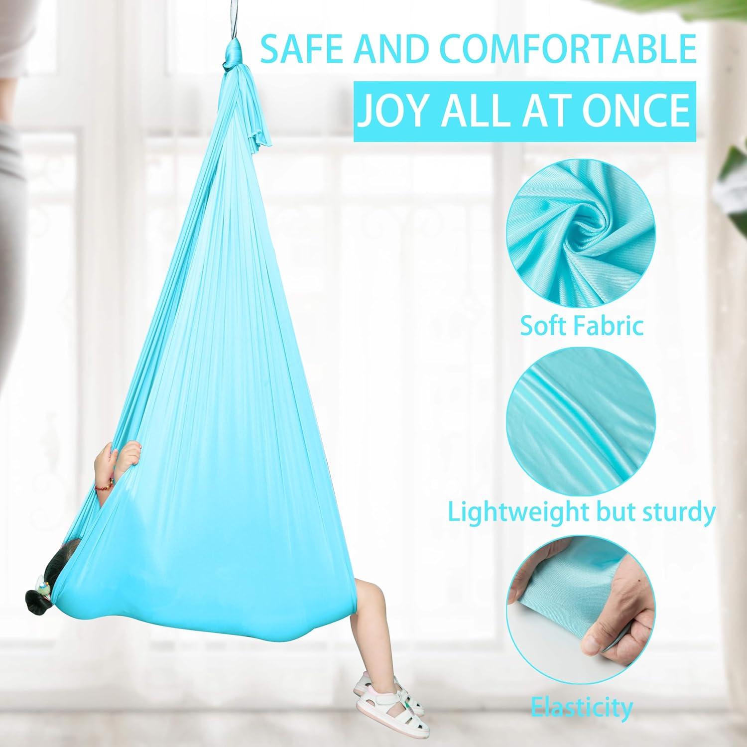 Columpio Sensorial Trahefa Azul Claro Soporta 100kg Interior/Exterior