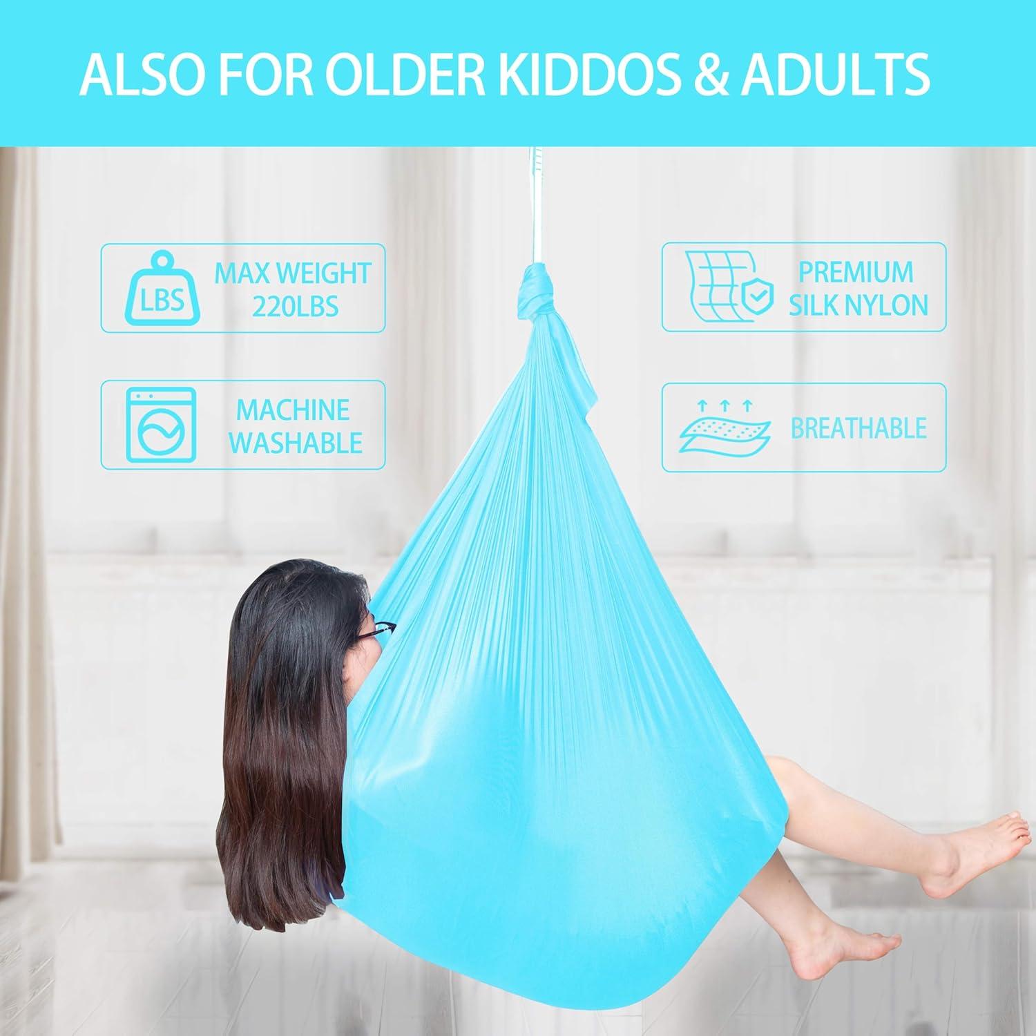 Columpio Sensorial Trahefa Azul Claro Soporta 100kg Interior/Exterior