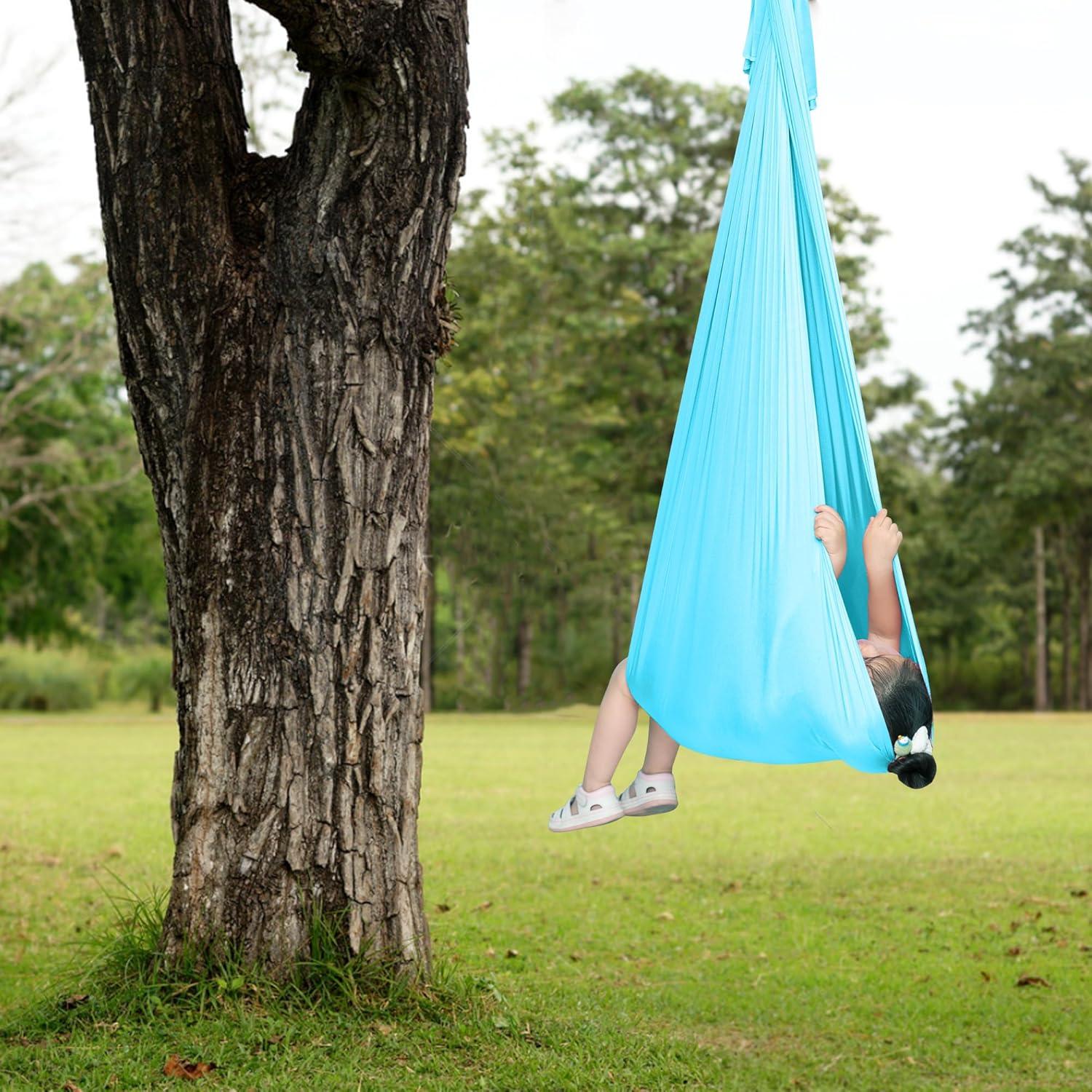 Columpio Sensorial Trahefa Azul Claro Soporta 100kg Interior/Exterior