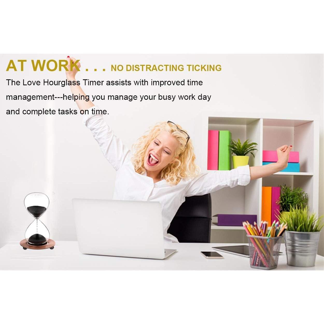 Reloj de Arena Magnético SuLiao 2 Minutos Arena Negra