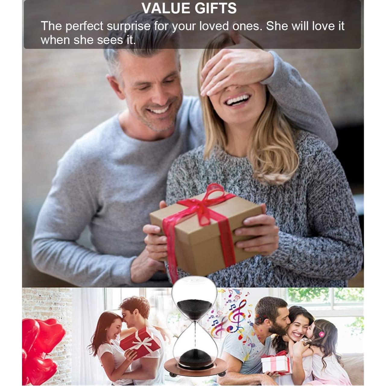 Reloj de Arena Magnético SuLiao 2 Minutos Arena Negra