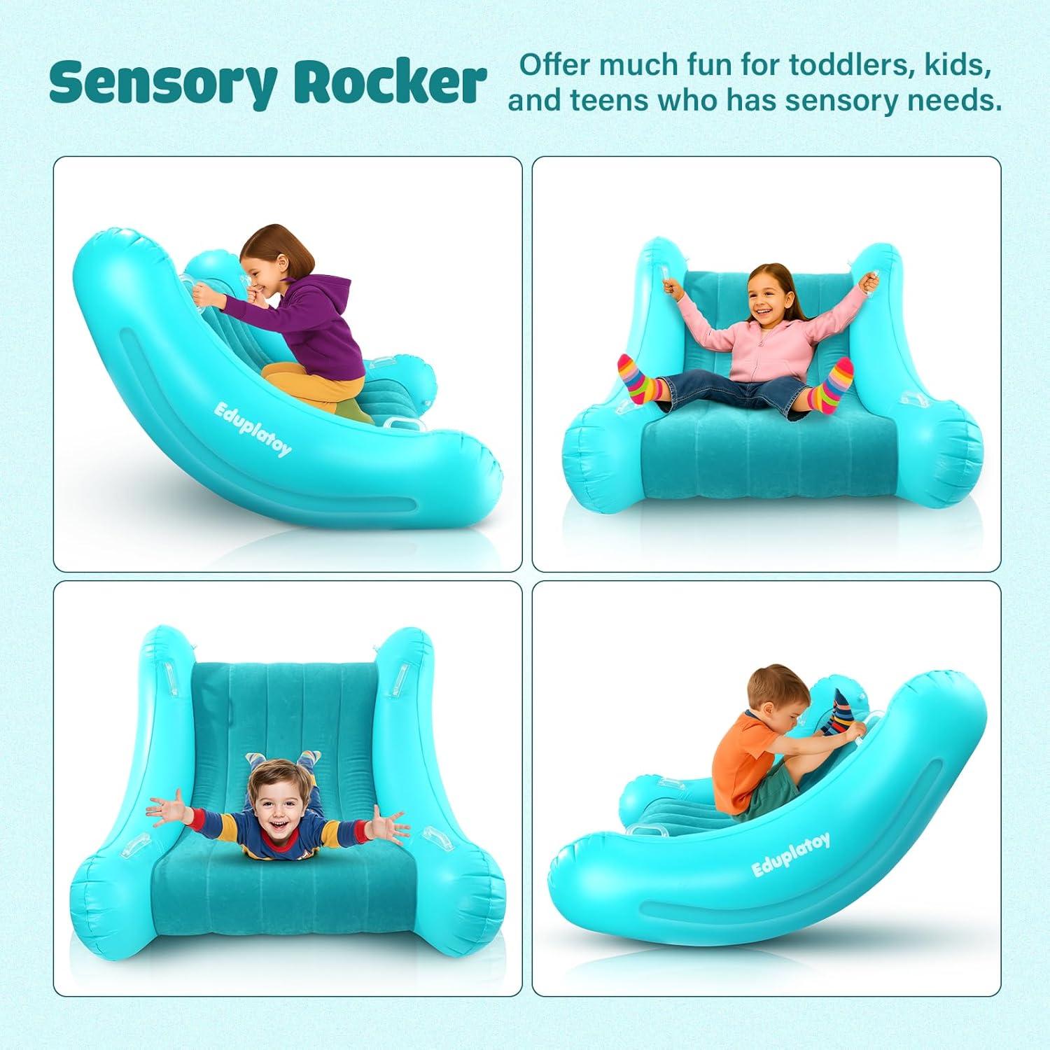 Sofá Inflable Silla Mecedora Eduplatoy Azul Lago 2.45 kg