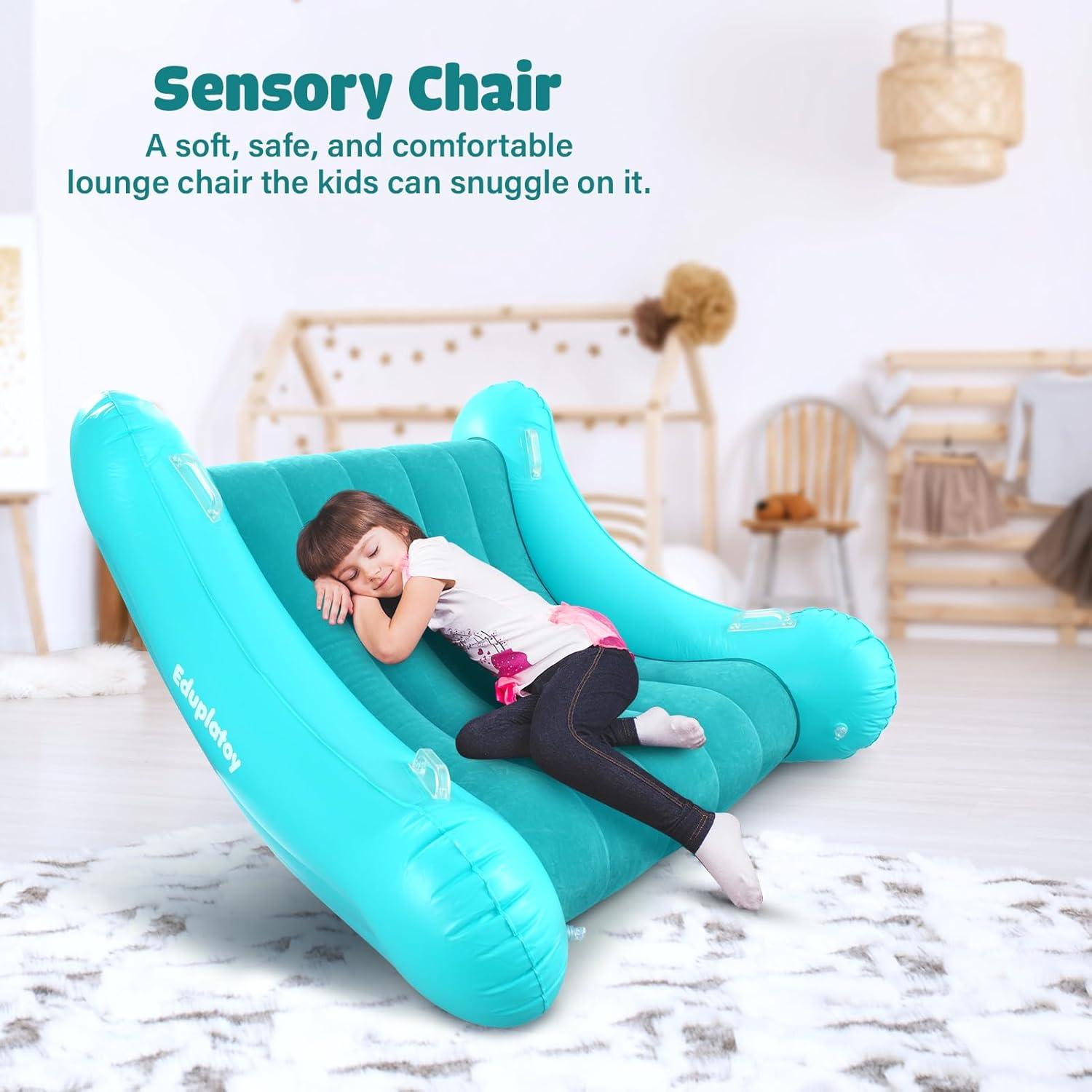 Sofá Inflable Silla Mecedora Eduplatoy Azul Lago 2.45 kg