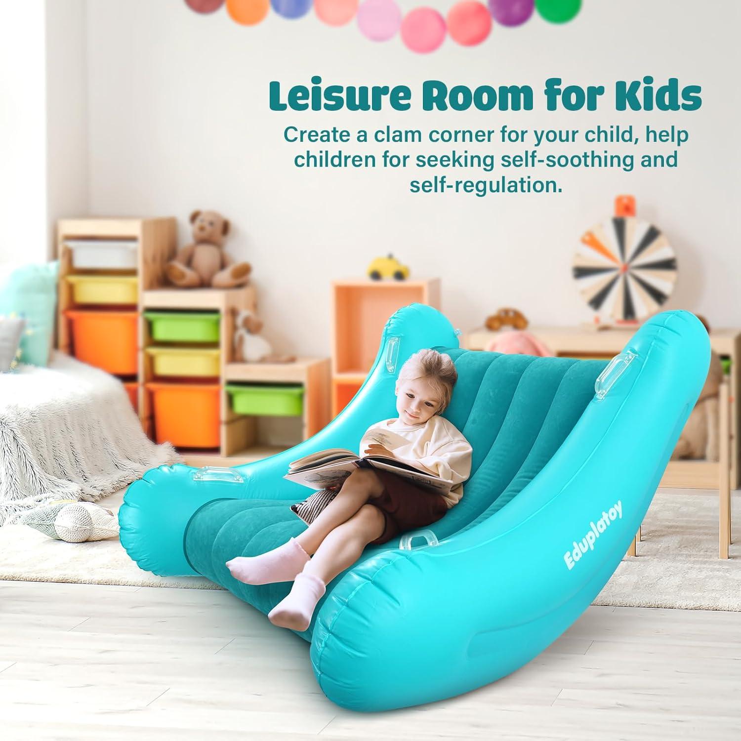 Sofá Inflable Silla Mecedora Eduplatoy Azul Lago 2.45 kg