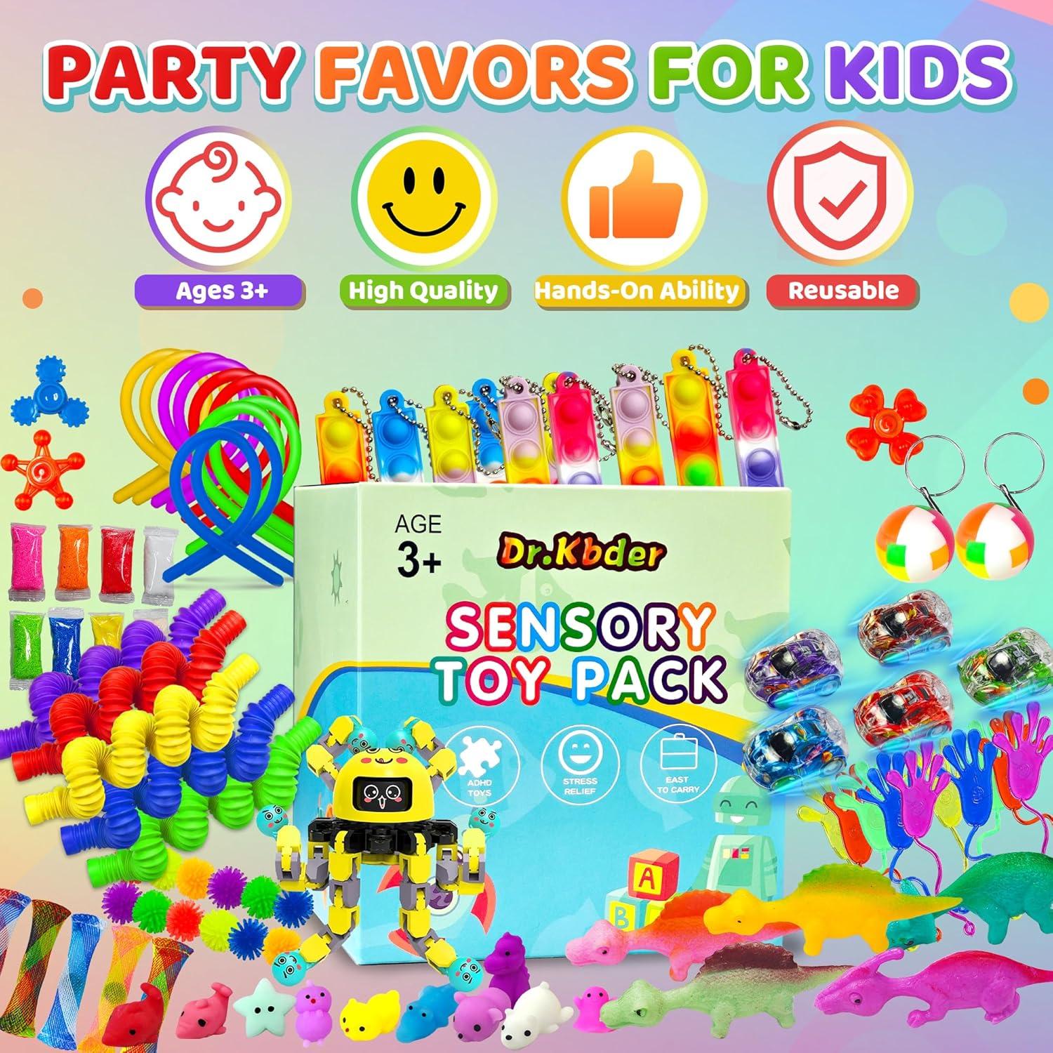 110PC Juguetes Antiestrés Dr.Kbder para Niños 3+ Años