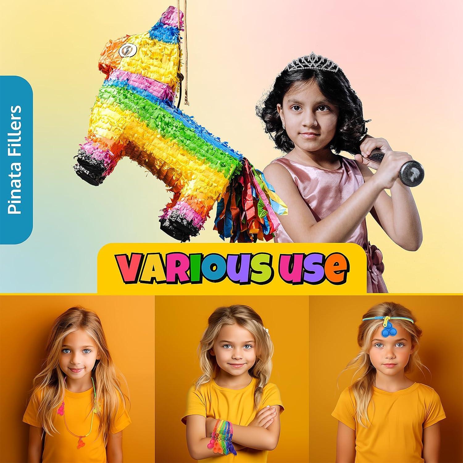 Pulseras Zipper Antiestrés UpBrands 72 Unidades 17.8 cm