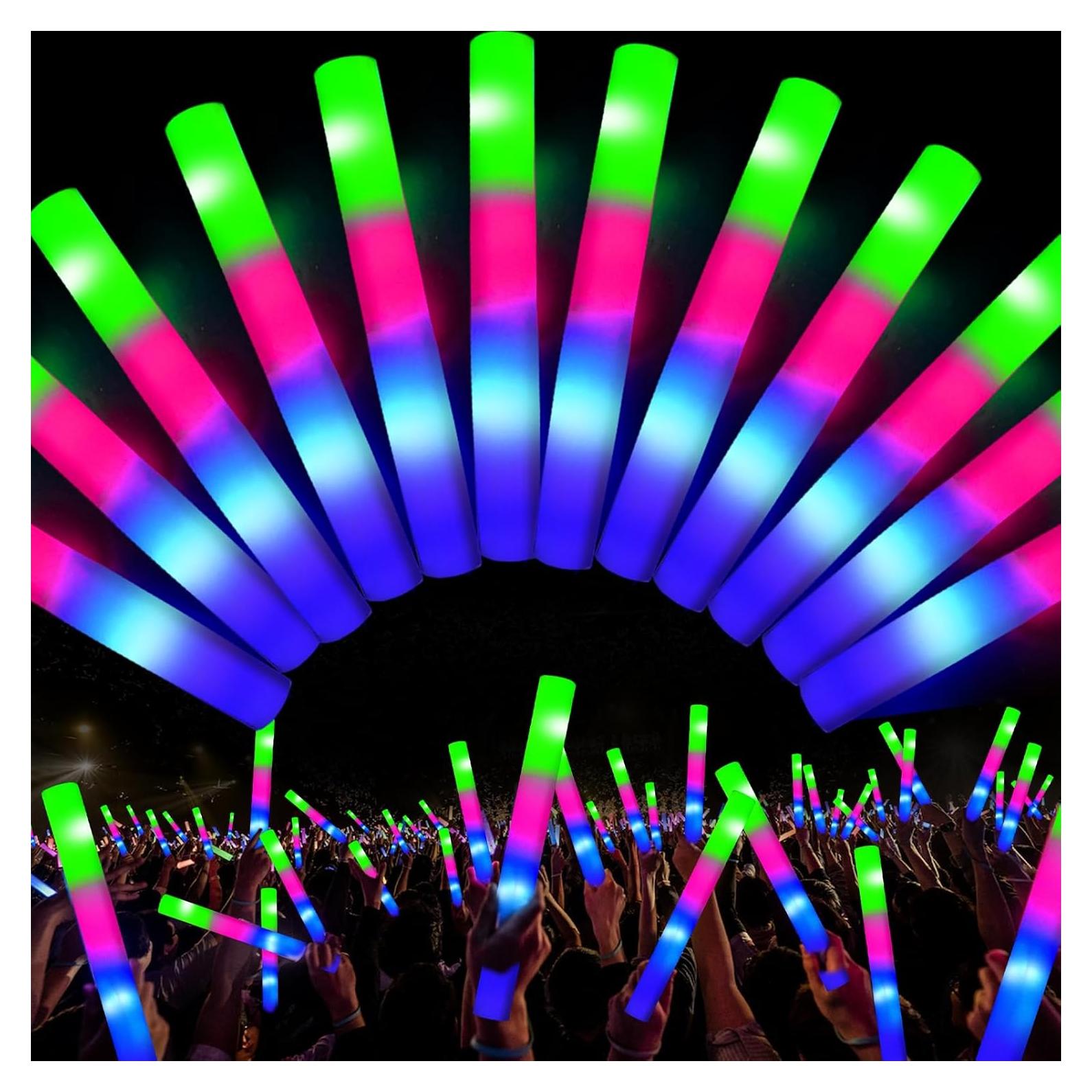 Palos de Luz LED TURNMEON 16" (40.64 cm) Brillantes para Fiesta