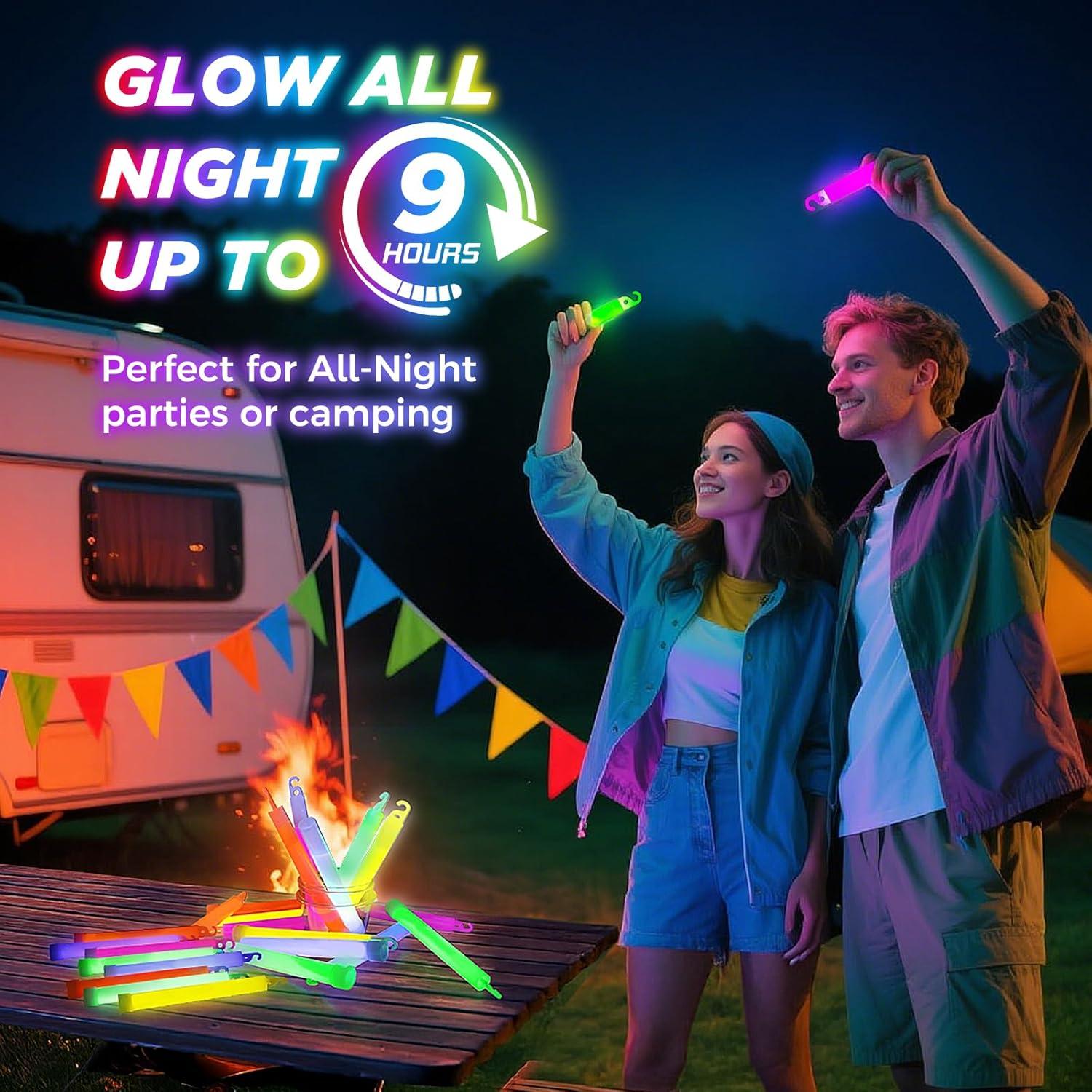 105 Palitos Brillantes SHQDD 10 cm para Fiestas y Halloween