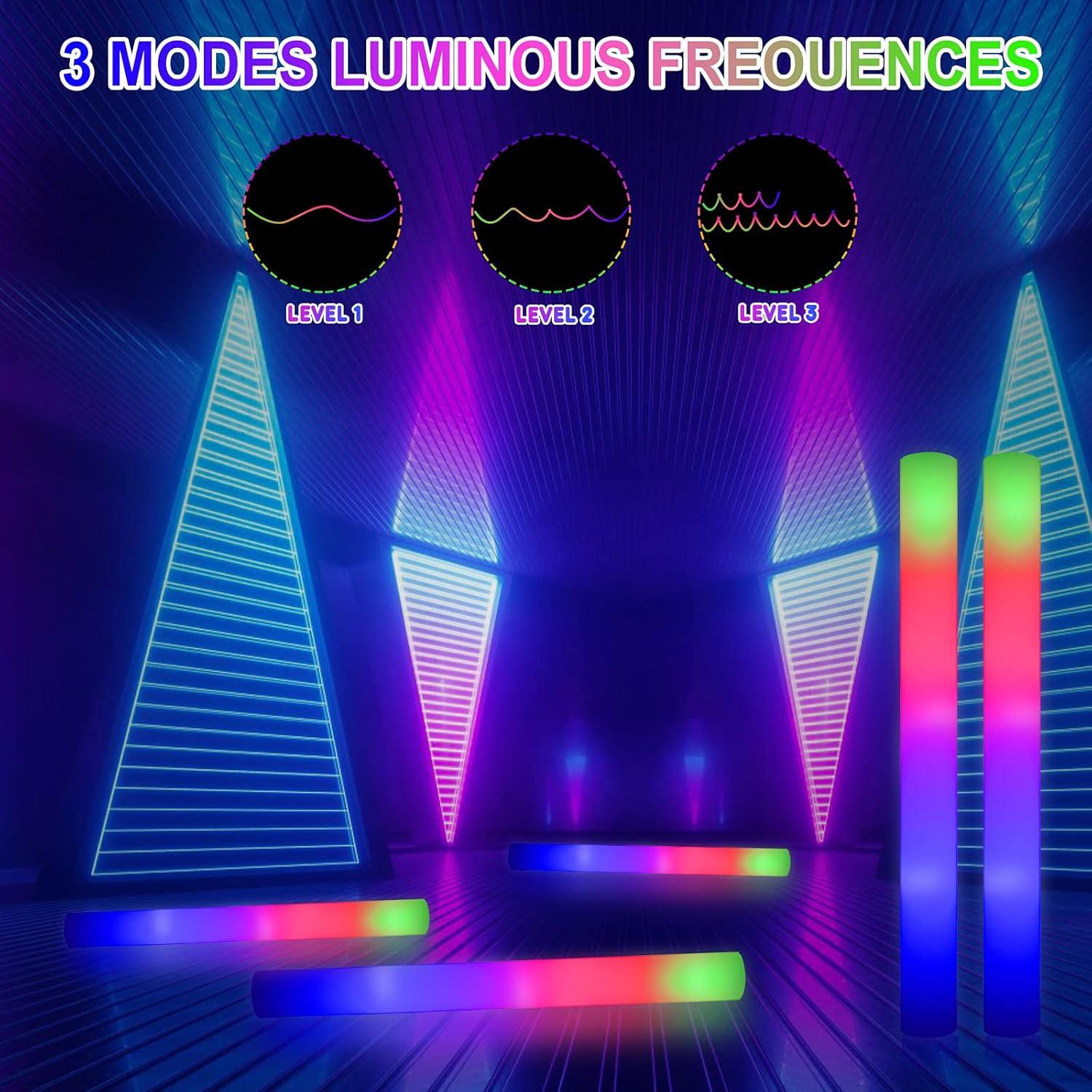 20 Palos de Espuma LED LifBetter con 3 Modos de Luz