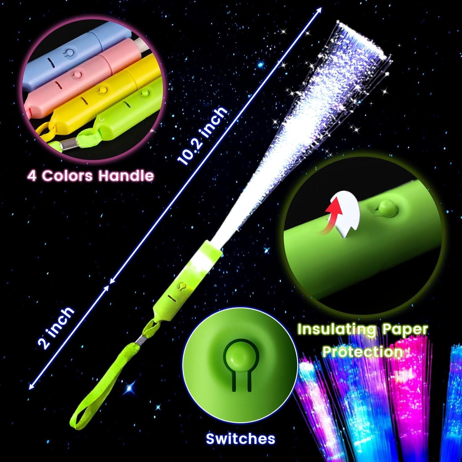 Palos Brillantes LED LovesTown 12PCS para Fiestas - 3 Modos