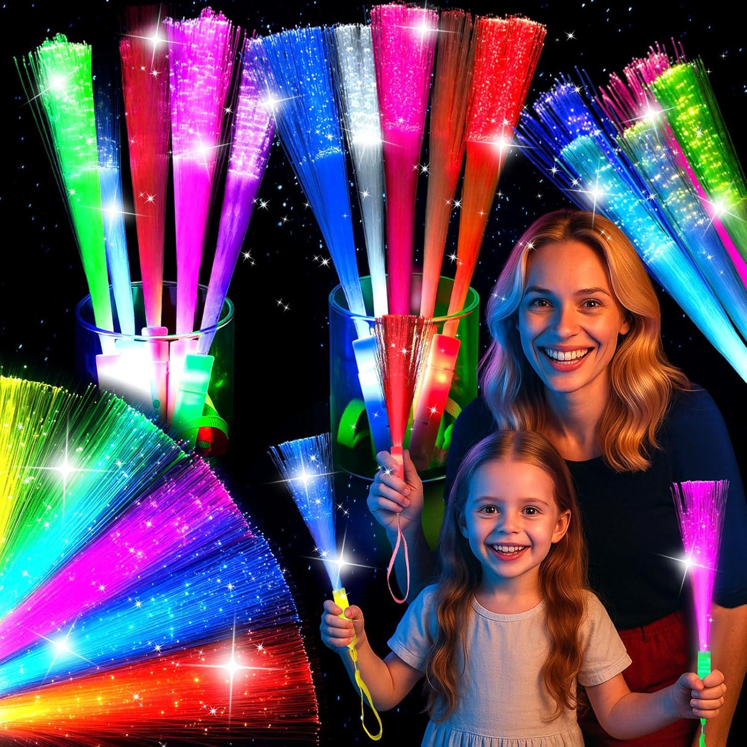 Palos Brillantes LED LovesTown 12PCS para Fiestas - 3 Modos