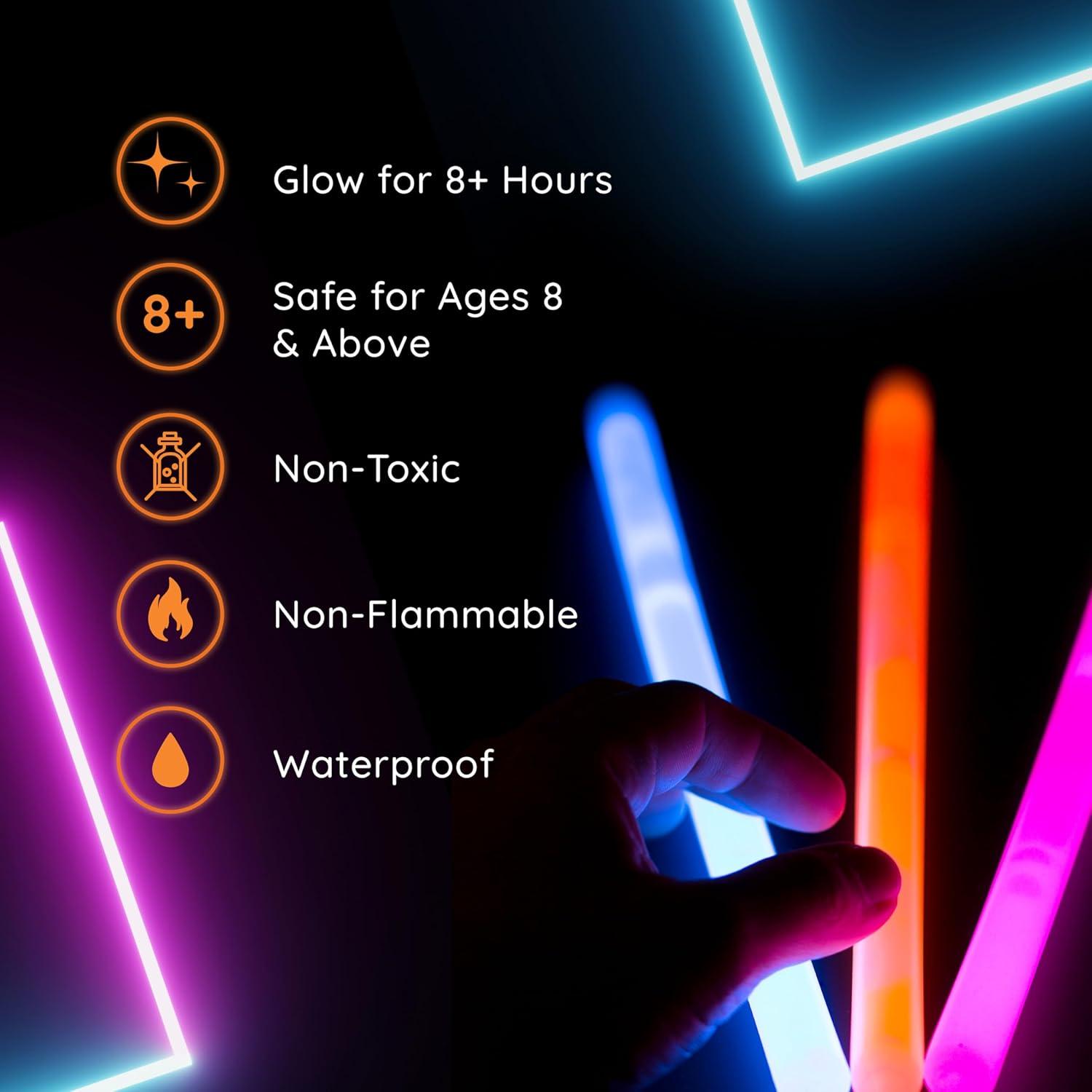 Palos Brillantes en la Oscuridad Party Dragon 100 ct 15 cm