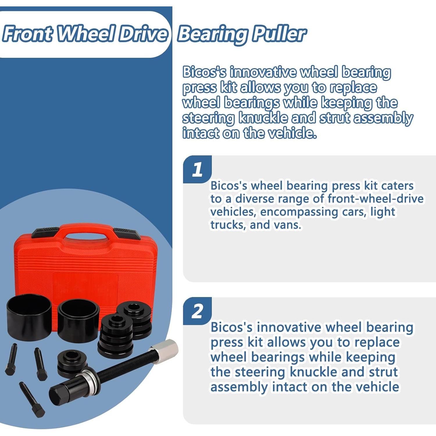 Juego de extracción de rodamientos Bicos 19 piezas