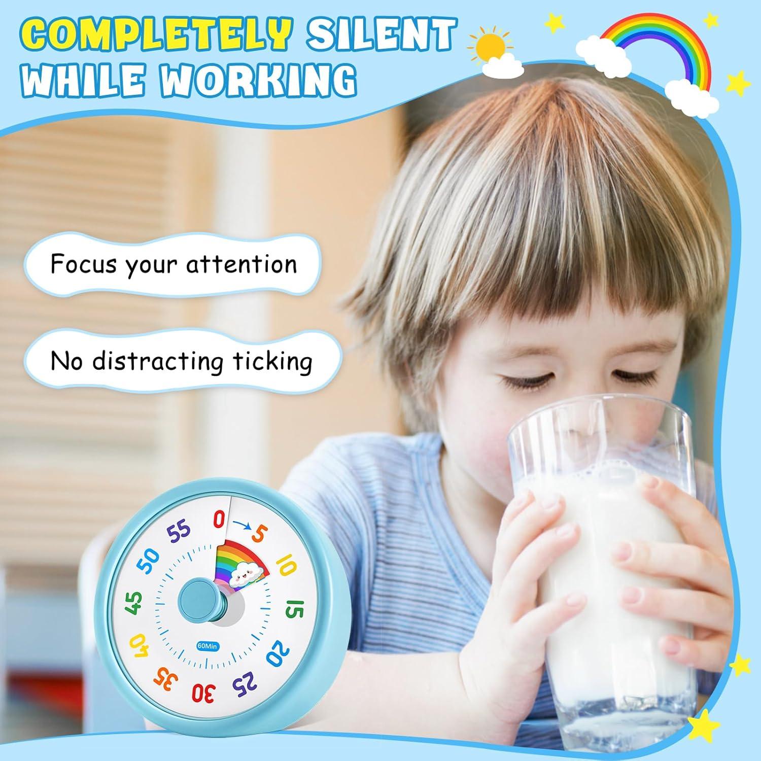 Temporizador Visual HIPPIH Azul 60 Minutos Silencioso para Niños