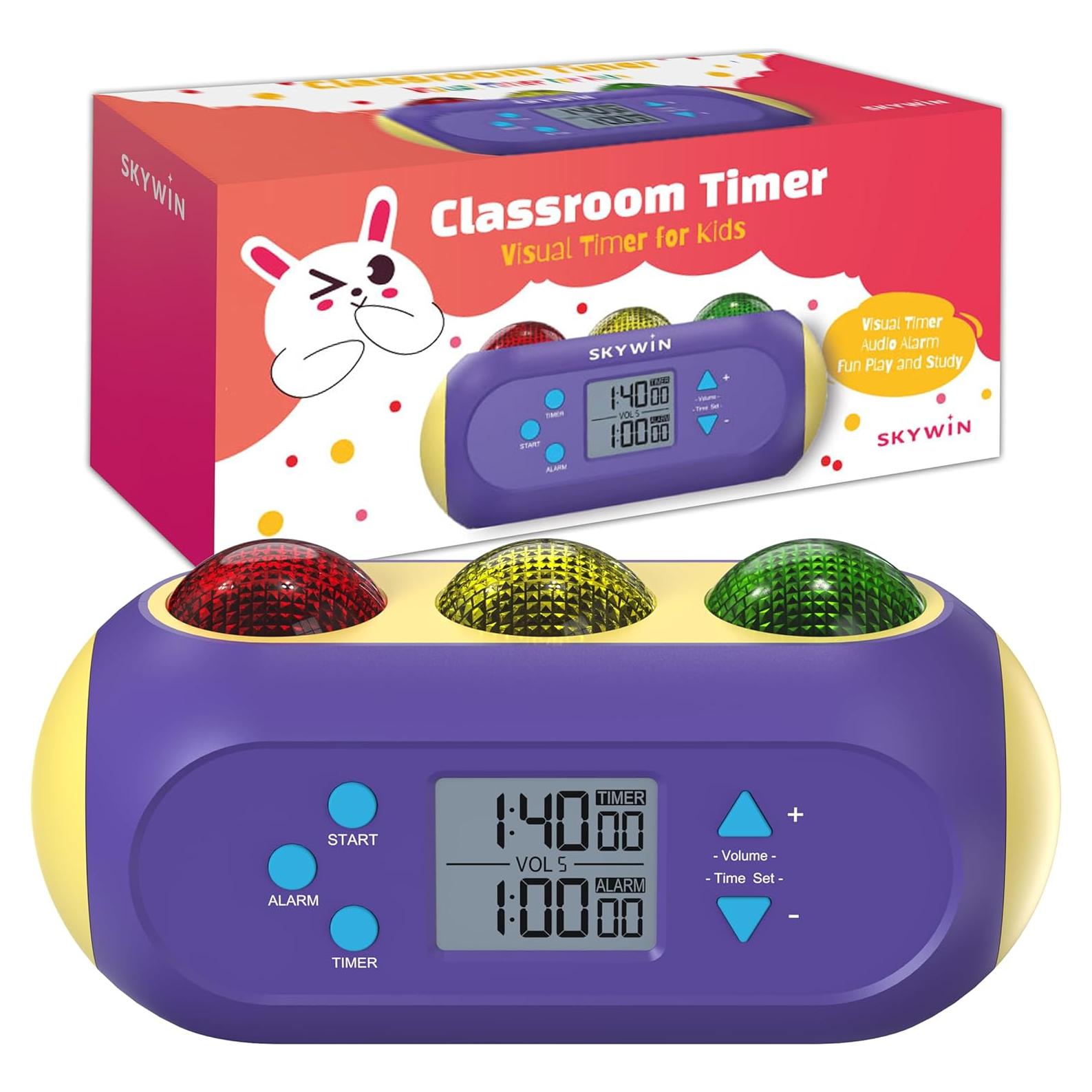 Temporizador Visual Skywin para Niños con Luz y Sonido 22.4cm