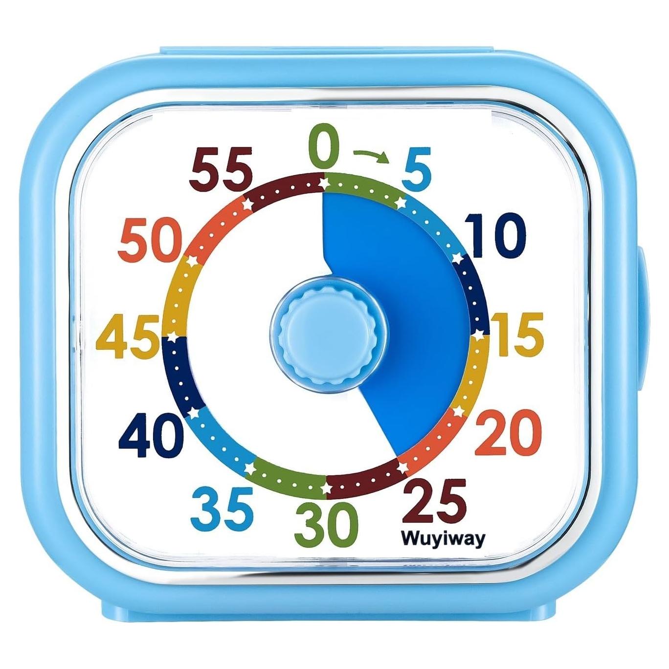Temporizador Visual Wuyiway 4.2" Azul para Niños - Cuenta Regresiva 60 Min
