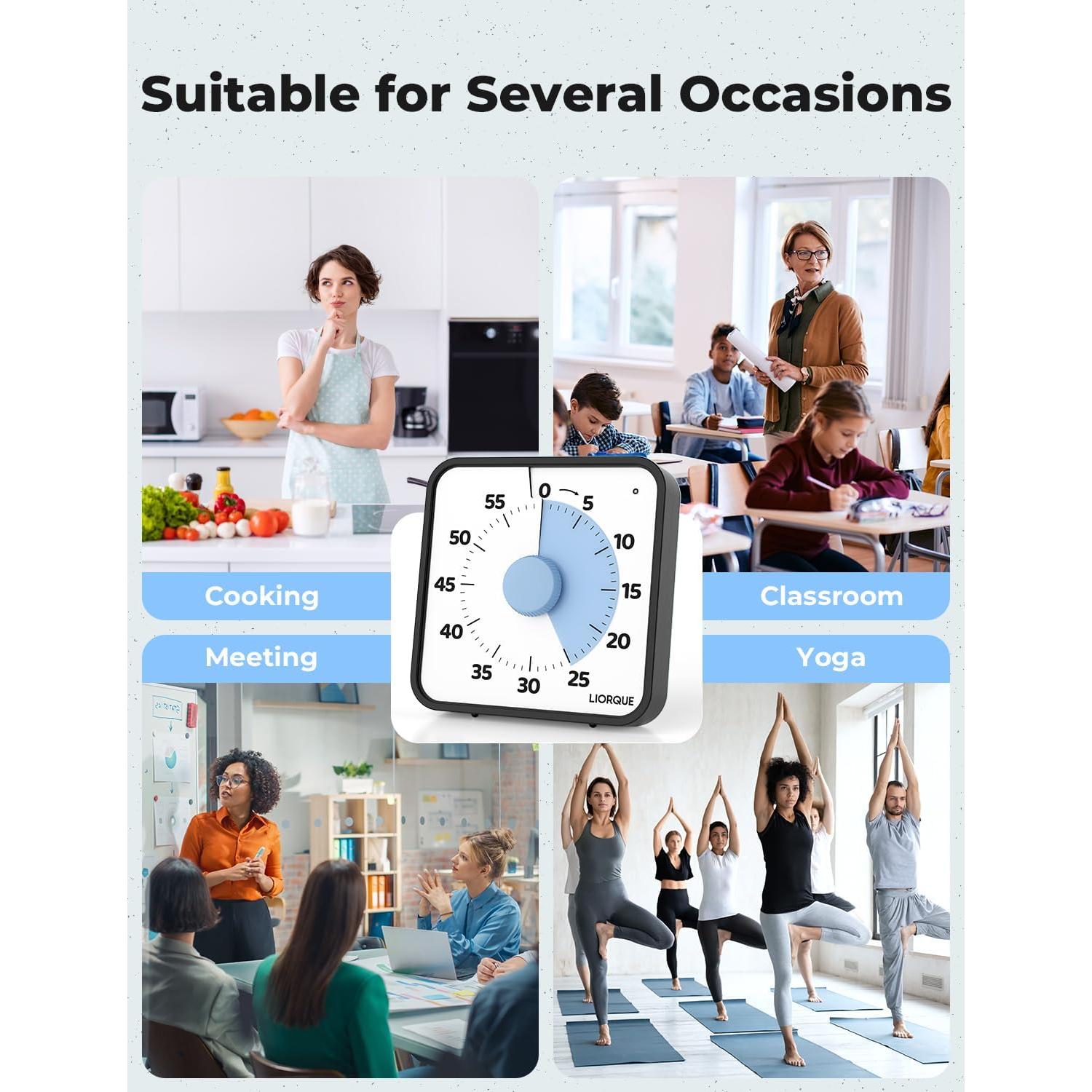 Temporizador Visual LIORQUE 60 Minutos 19.05 cm Azul