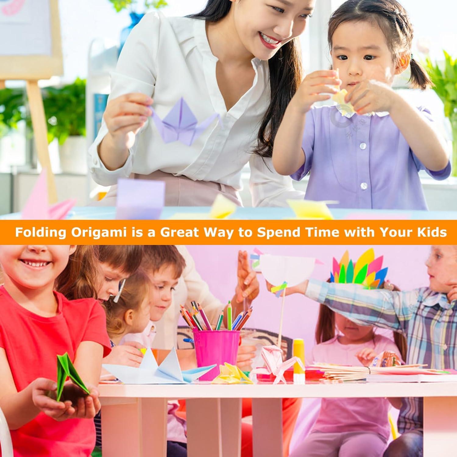 Kit de 200 Hojas de Papel Origami Firstop 15x15cm 20 Colores