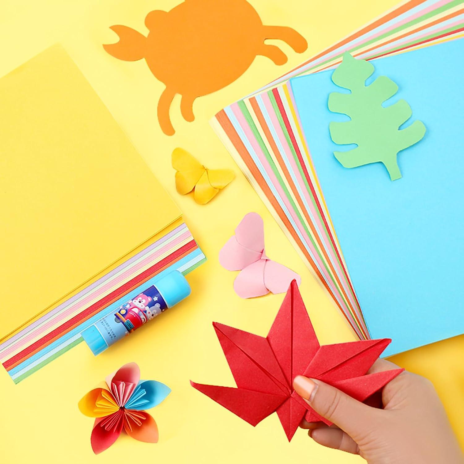 Kit de 200 Hojas de Papel Origami Firstop 15x15cm 20 Colores