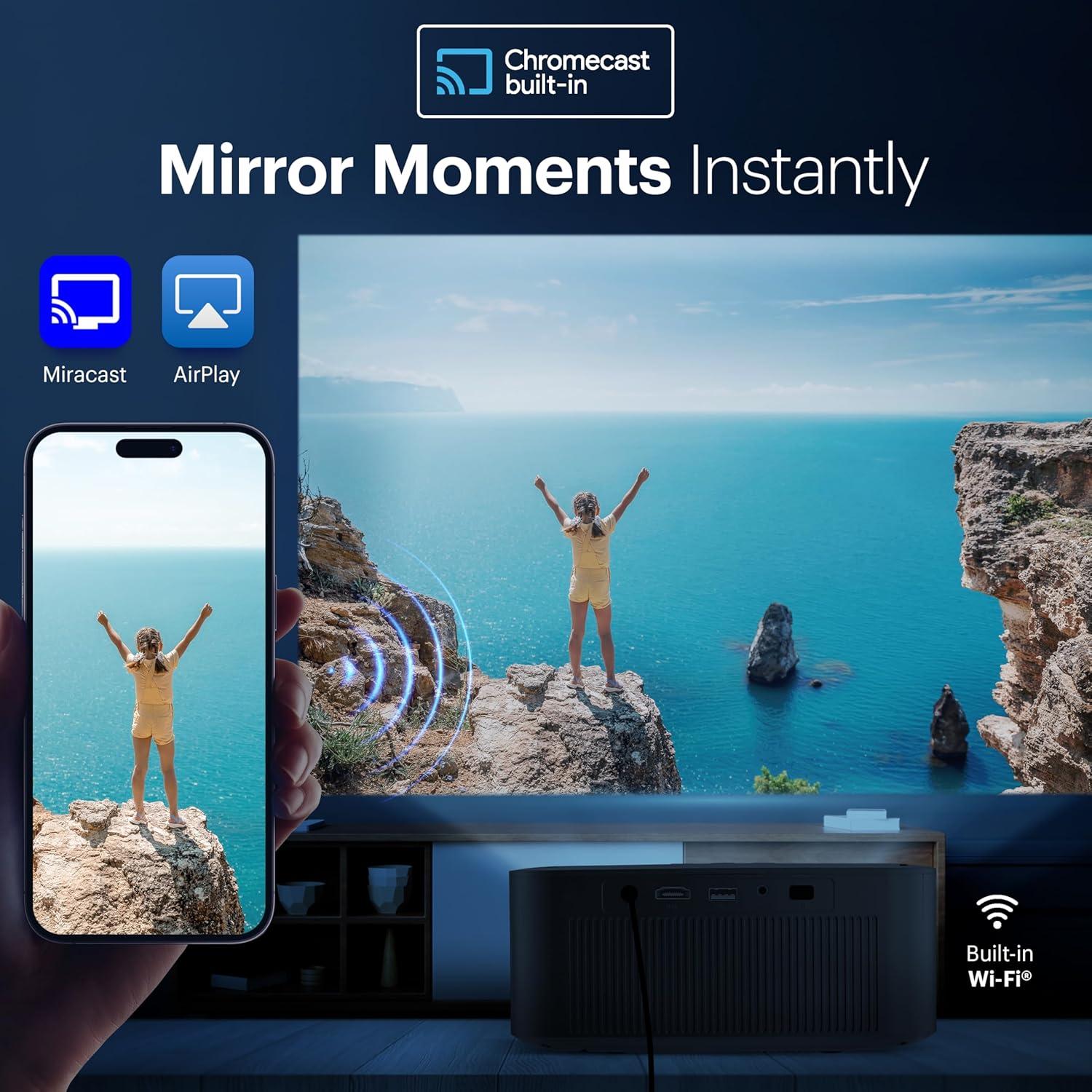 Proyector Inteligente Kodak Flik X20 1080p, 300 Lúmenes, Wi-Fi, Bluetooth