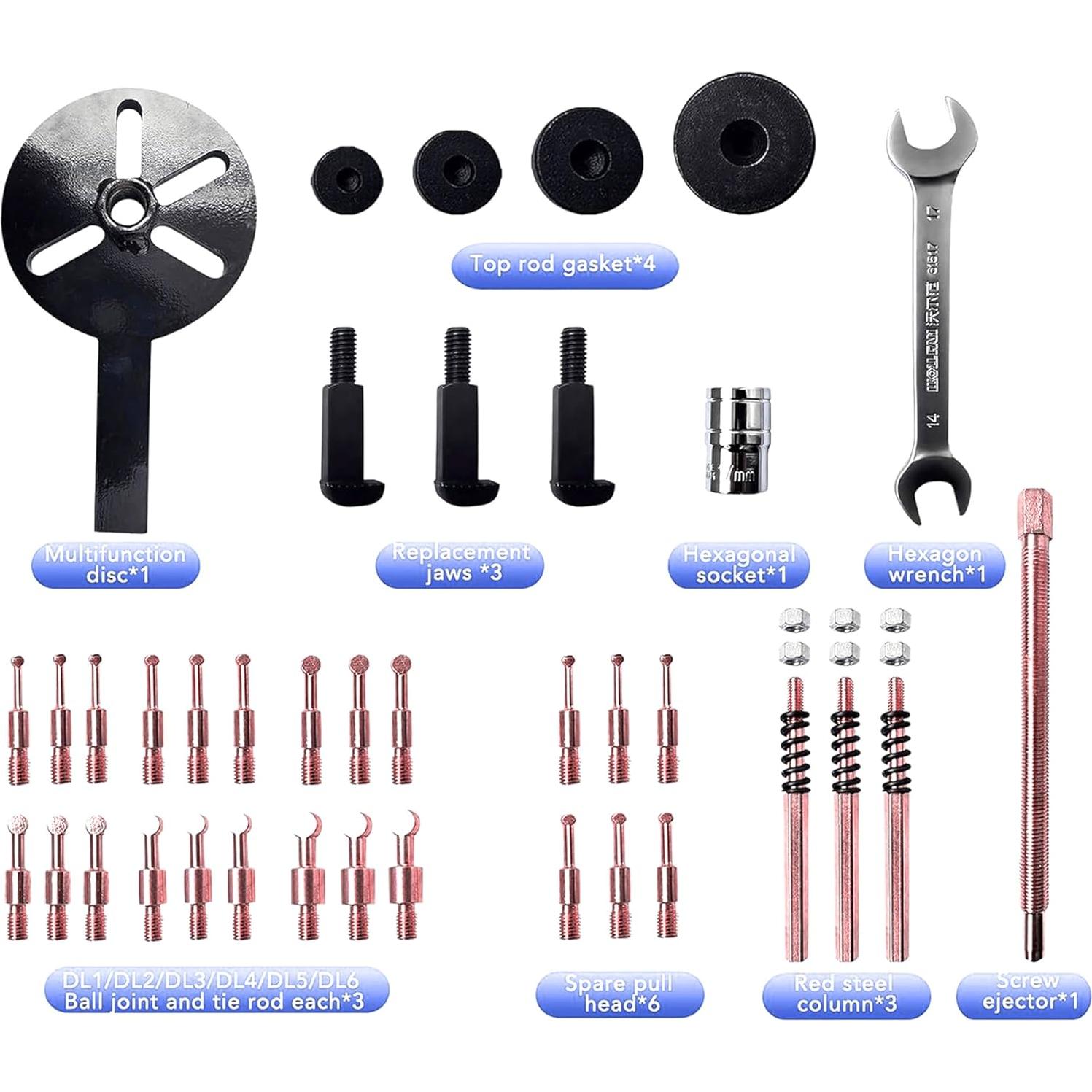 Yourelexit Kit 36-en-1 Extractores de Rodamientos 3 Garras