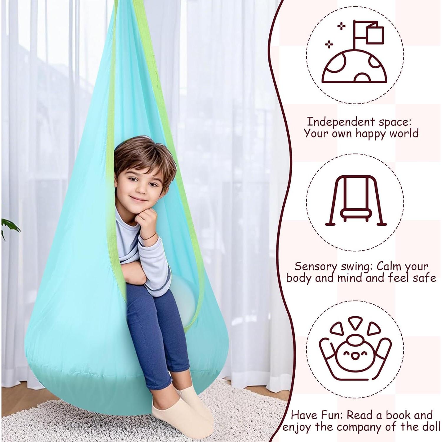 Set de 3 Columpios Sensoriales para Niños Lunmon - 99.79 kg