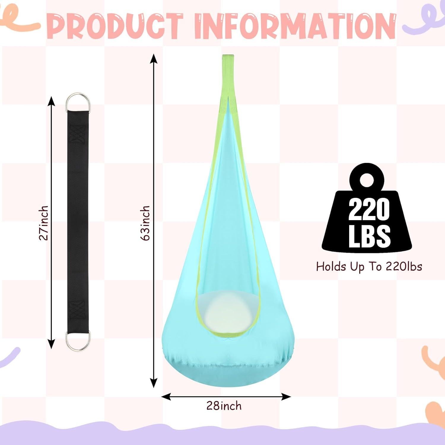 Set de 3 Columpios Sensoriales para Niños Lunmon - 99.79 kg