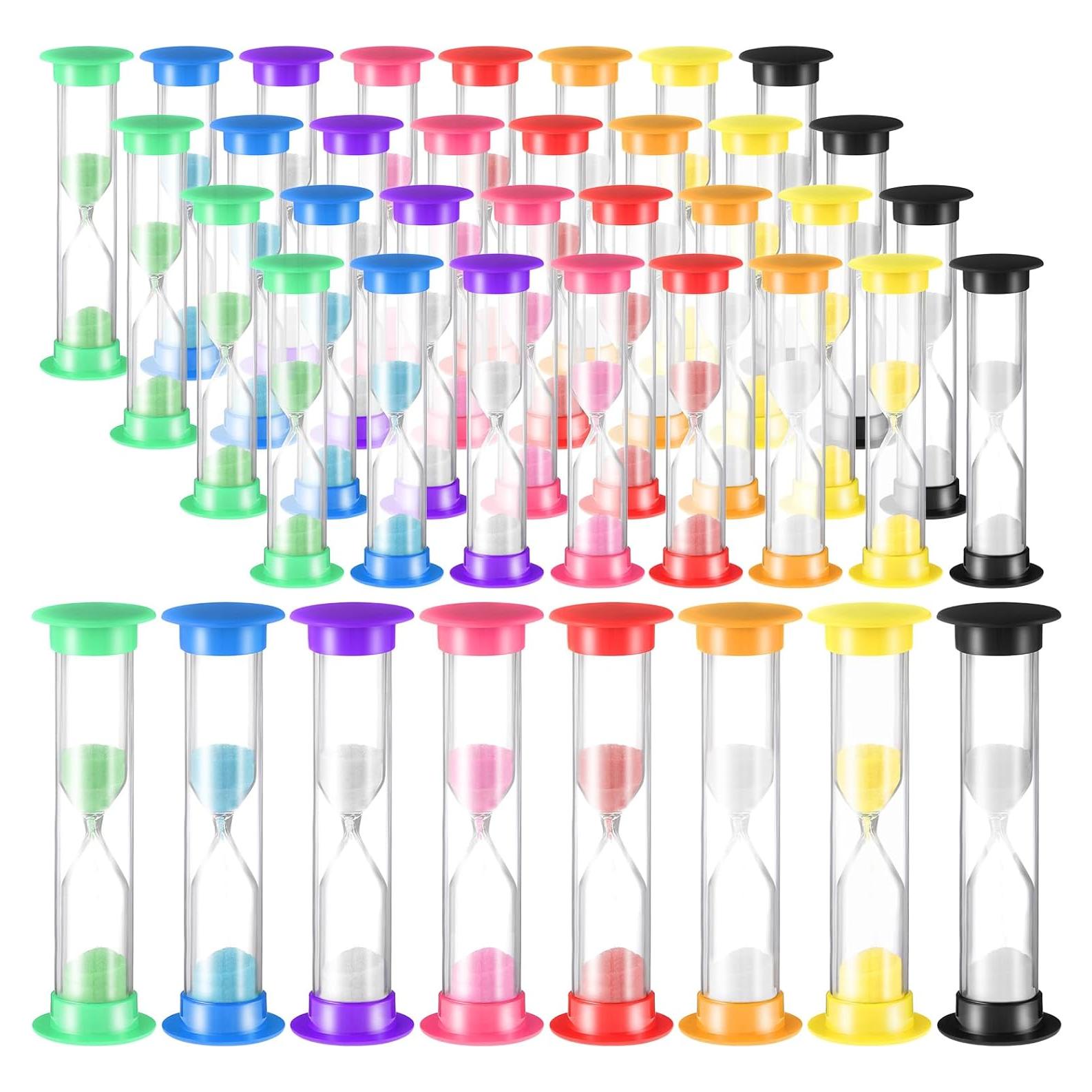 Juego de 40 Temporizadores de Arena Geelin 1 Minuto Multicolor